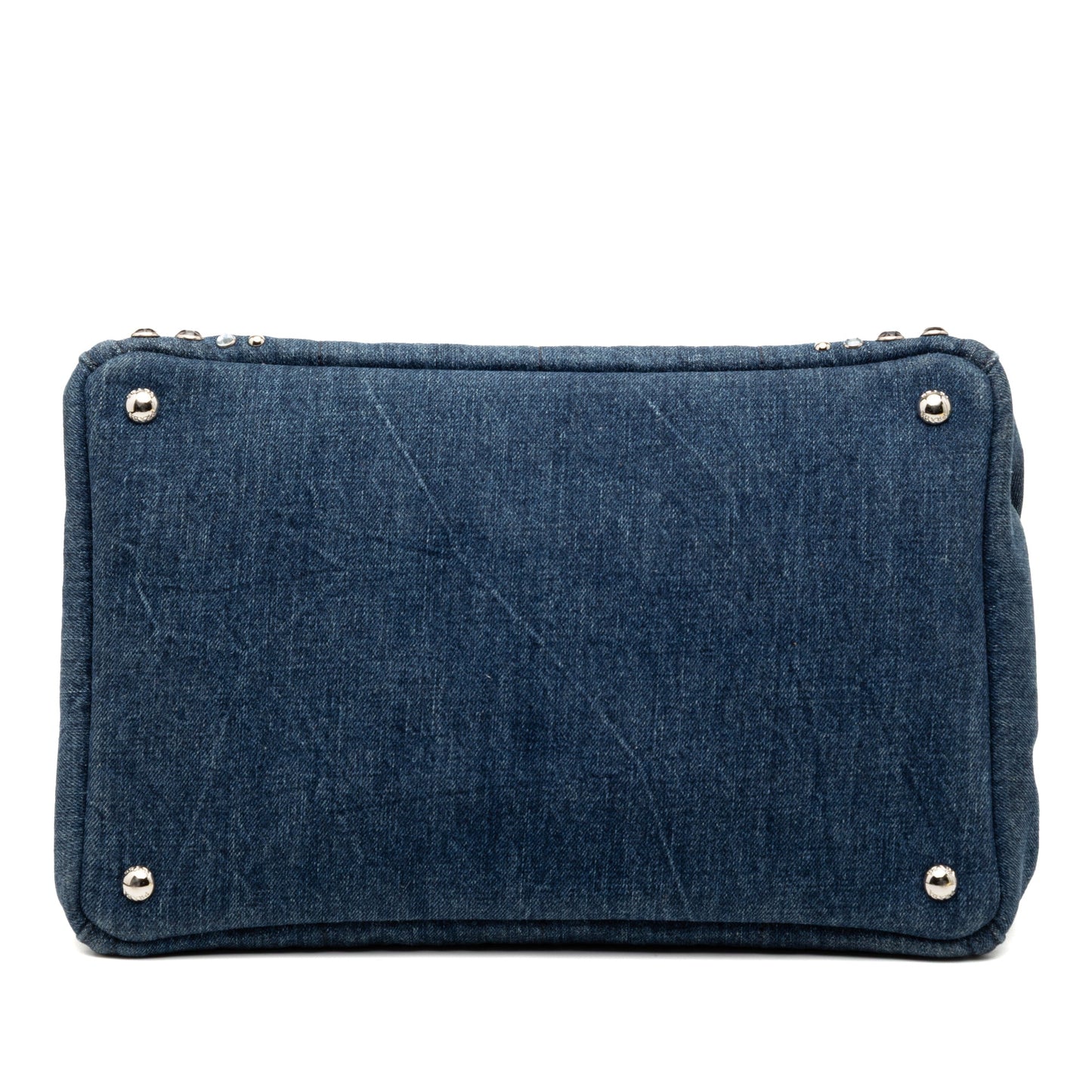 Prada Denim Canapa Bijoux Satchel