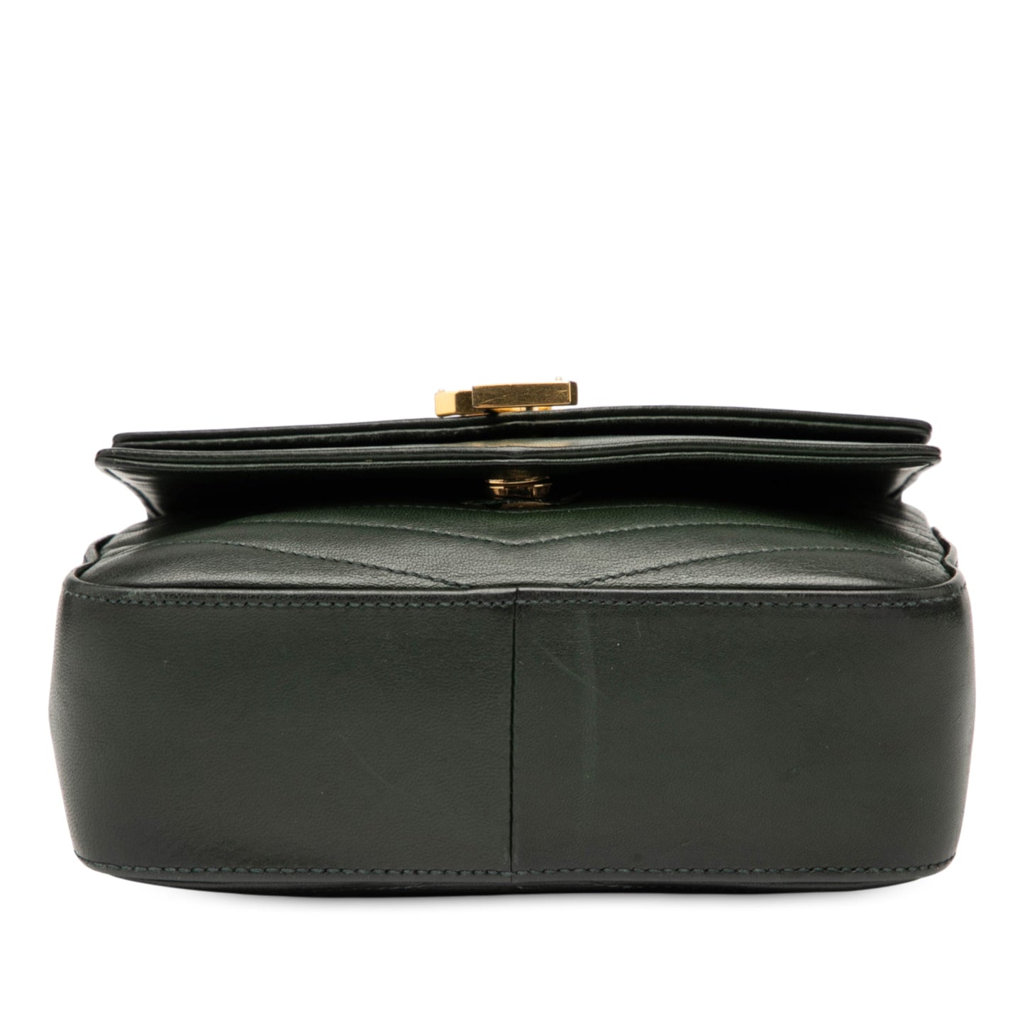 Saint Laurent Small Chevron Lambskin Monogram Sulpice Bag