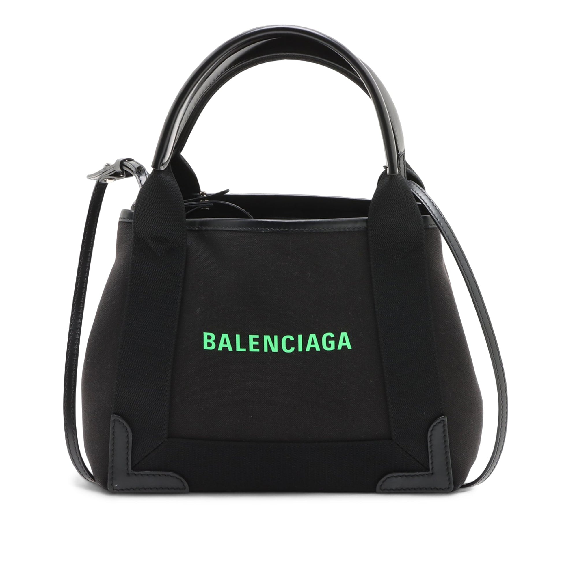 Balenciaga Canvas Navy Cabas XS