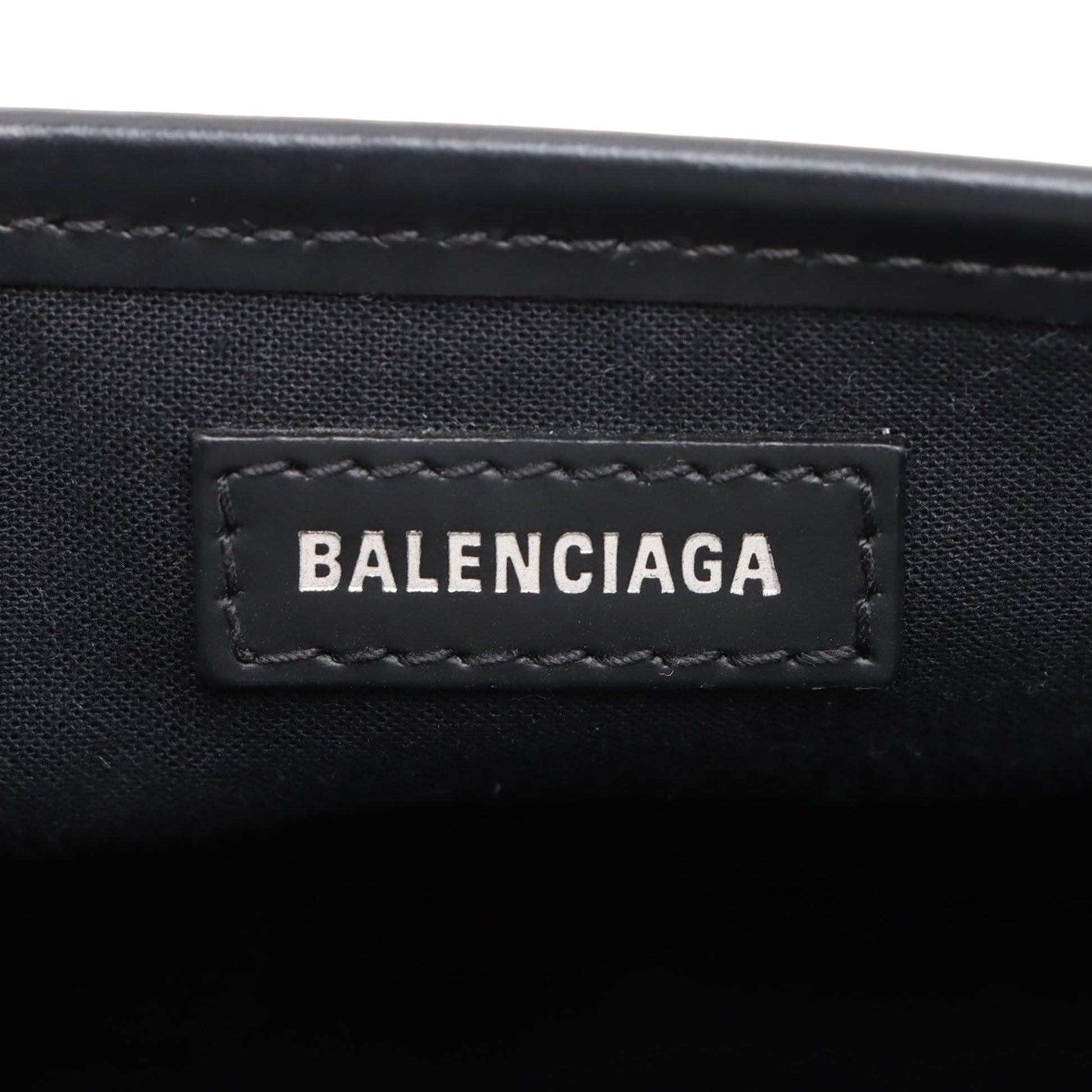Balenciaga Canvas Navy Cabas XS