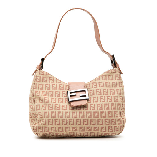 Fendi Zucchino Canvas Shoulder Bag