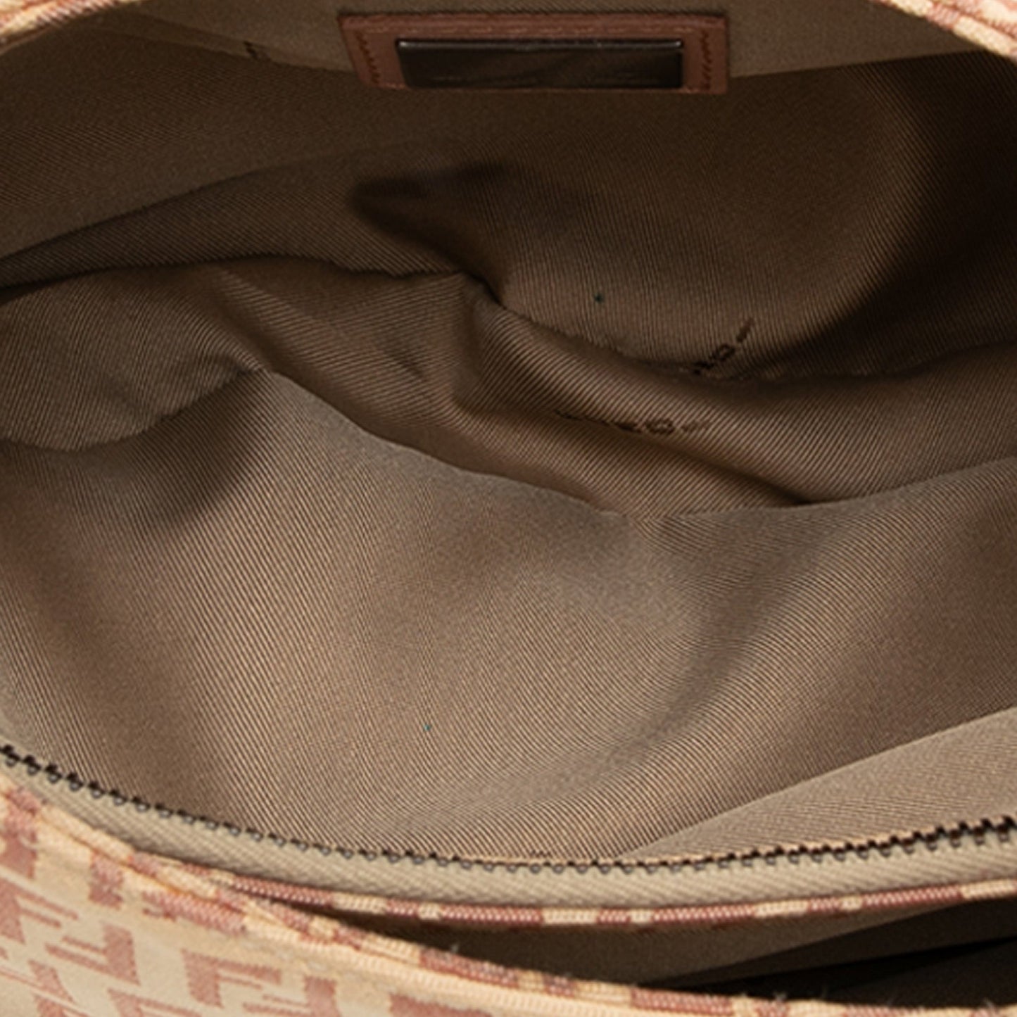 Fendi Zucchino Canvas Shoulder Bag