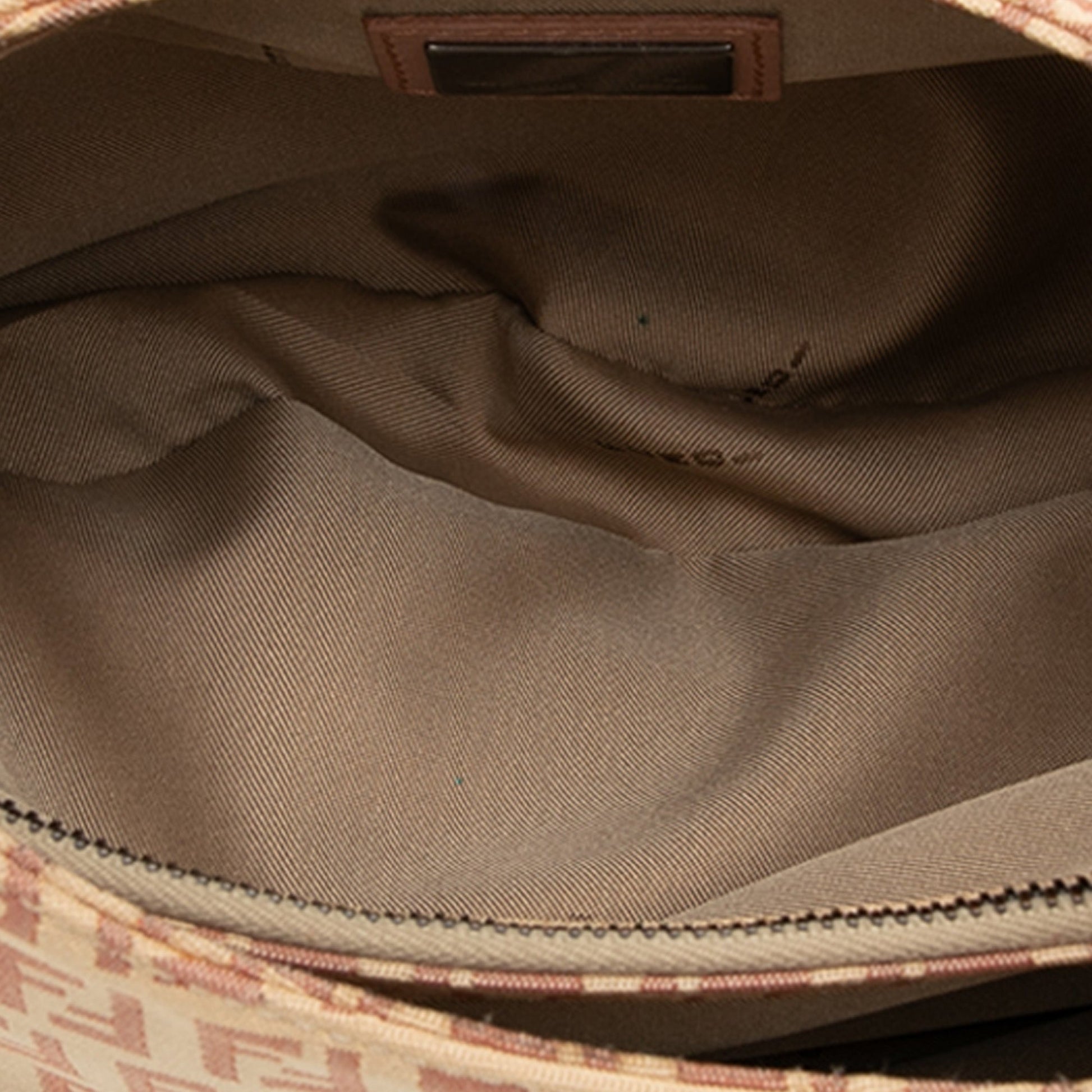 Fendi Zucchino Canvas Shoulder Bag