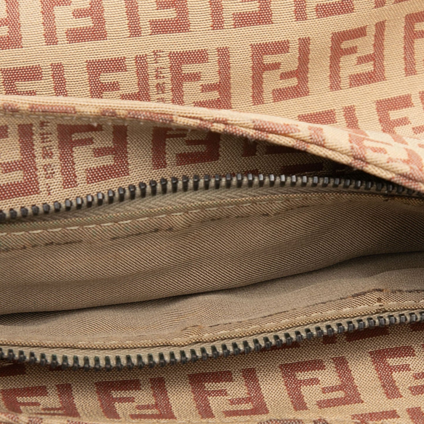 Fendi Zucchino Canvas Shoulder Bag