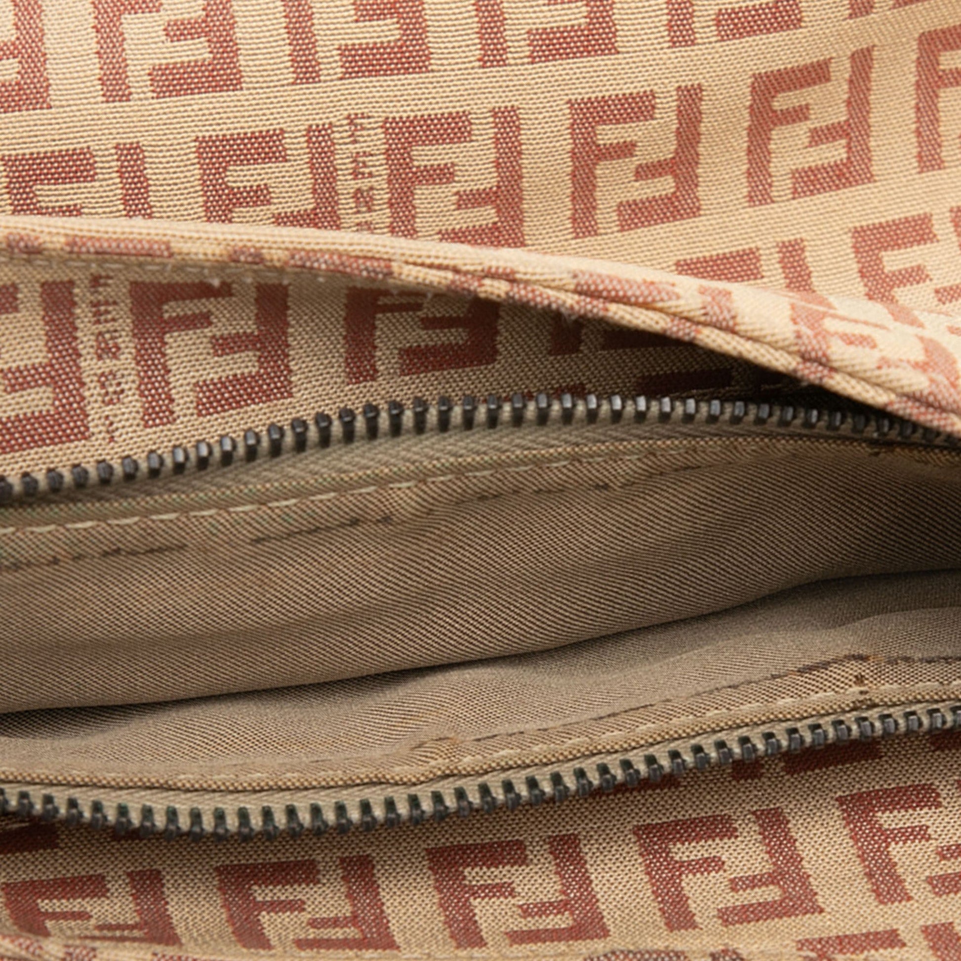 Fendi Zucchino Canvas Shoulder Bag