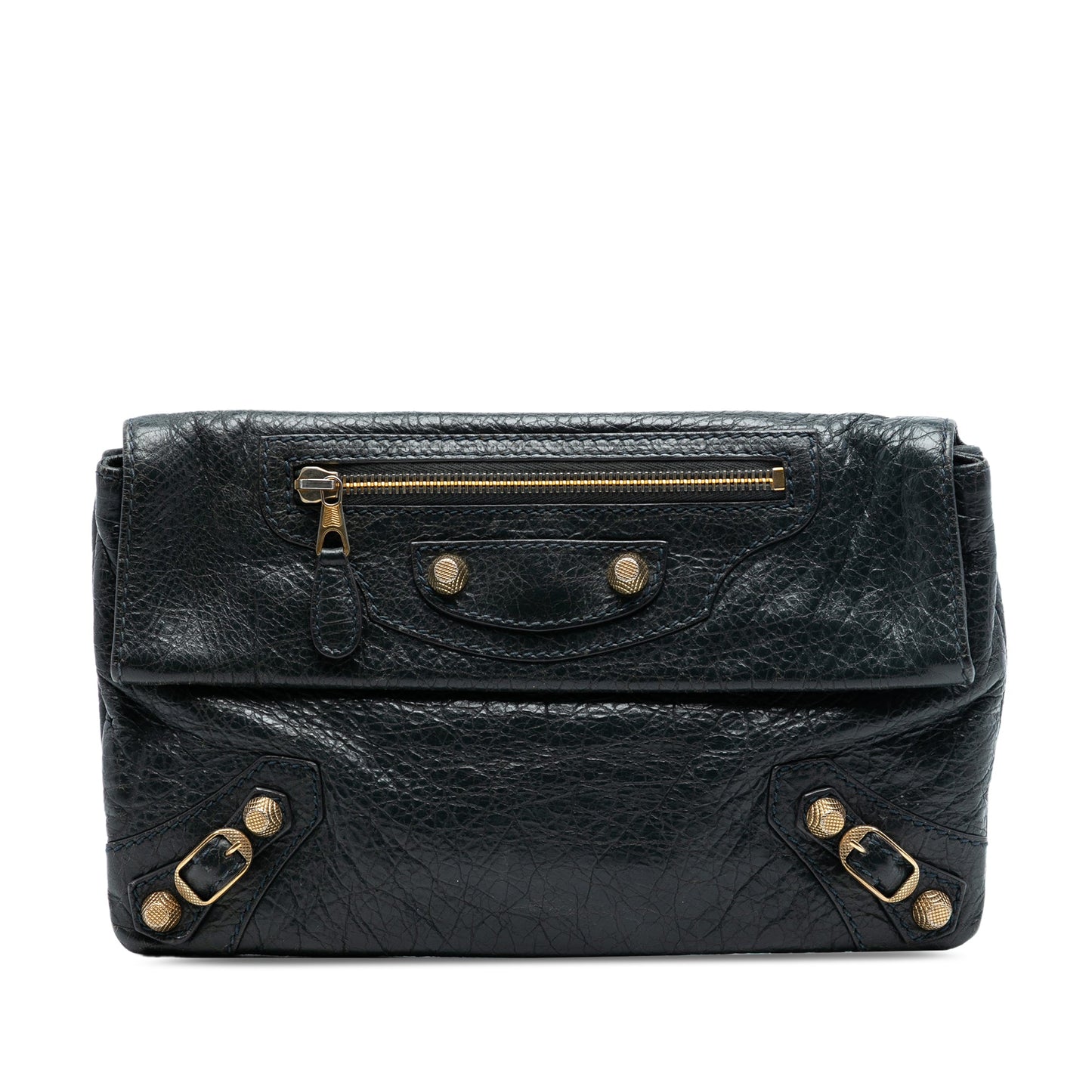 Balenciaga Lambskin Motocross Giant 12 Envelope Clutch