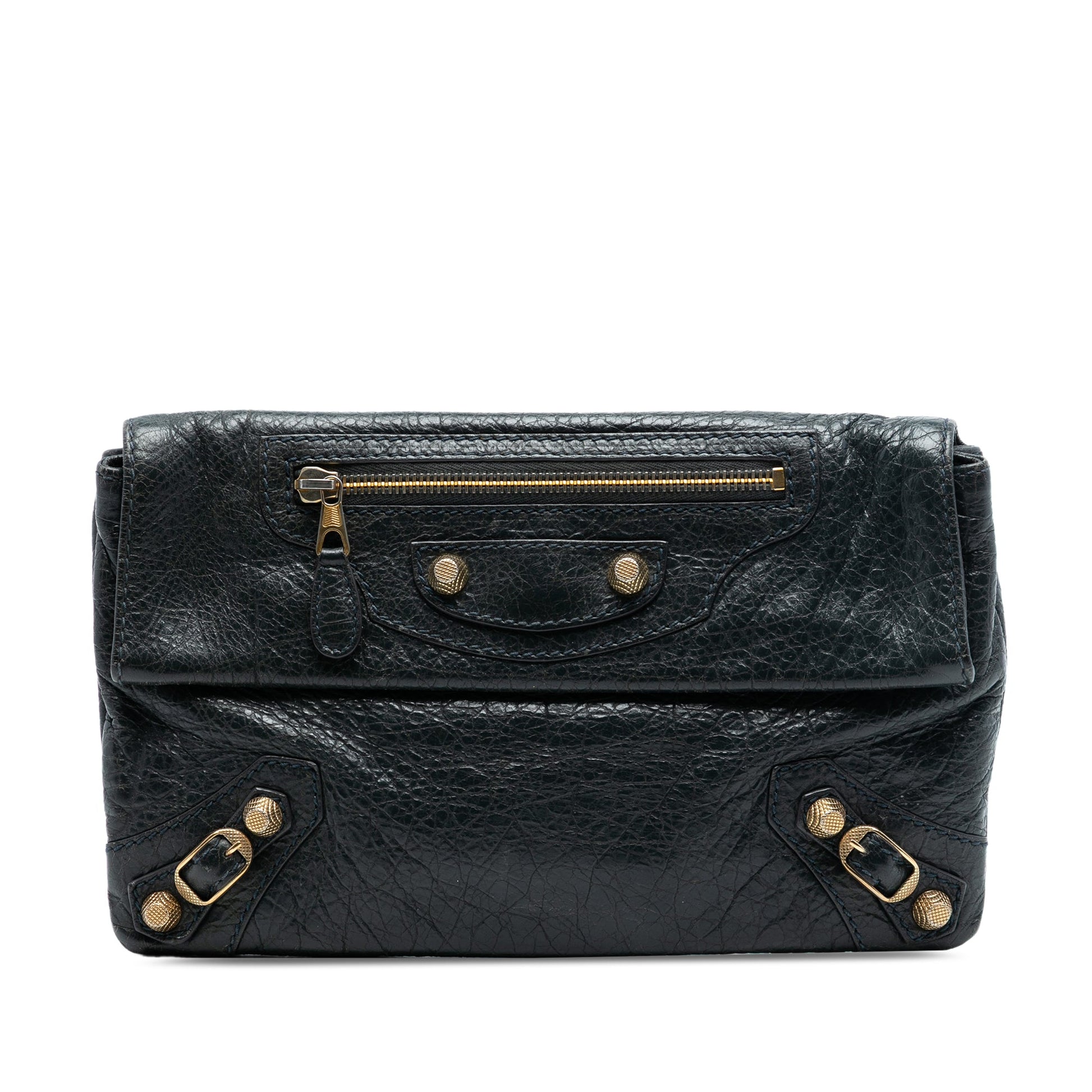 Balenciaga Lambskin Motocross Giant 12 Envelope Clutch