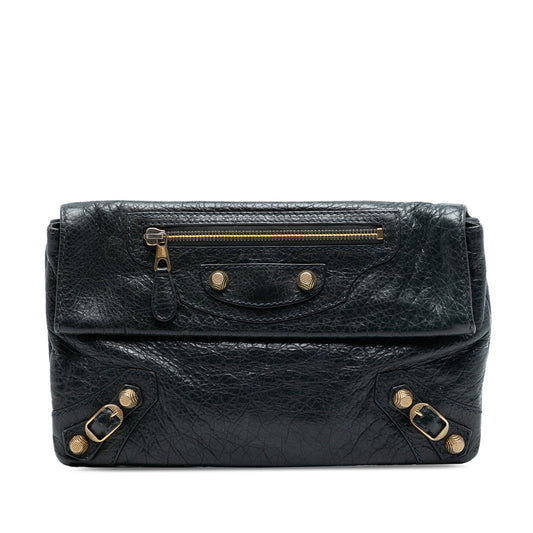 Balenciaga Lambskin Motocross Giant 12 Envelope Clutch