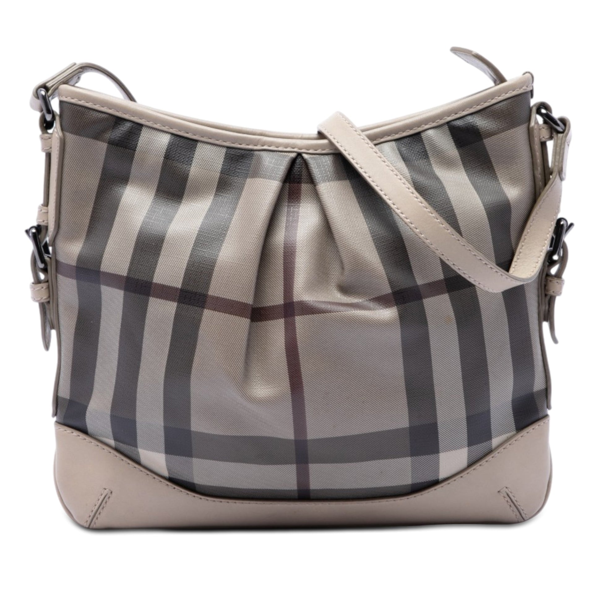 Burberry Smoke Check Coated Canvas Hartham Crossbody