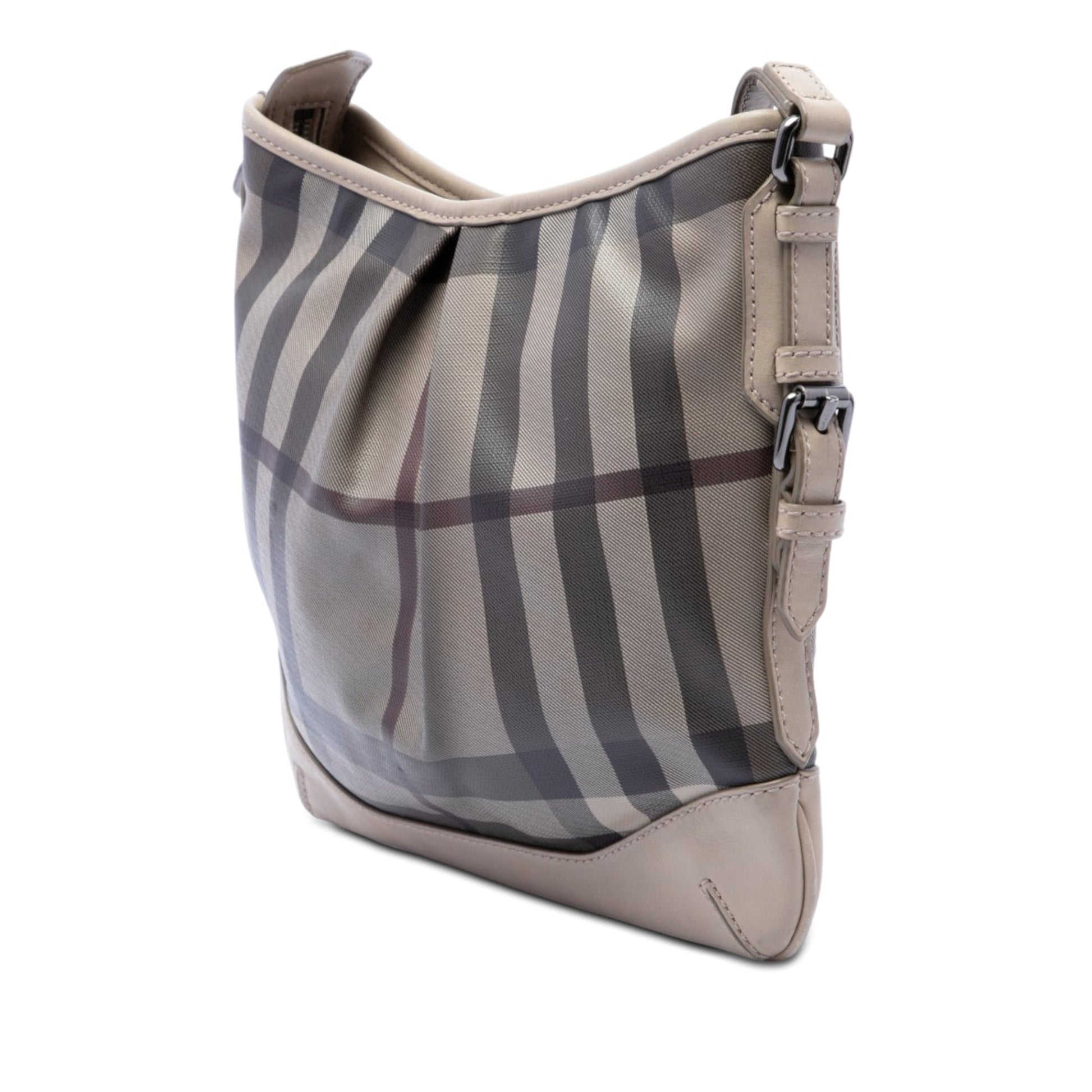 Burberry Smoke Check Coated Canvas Hartham Crossbody