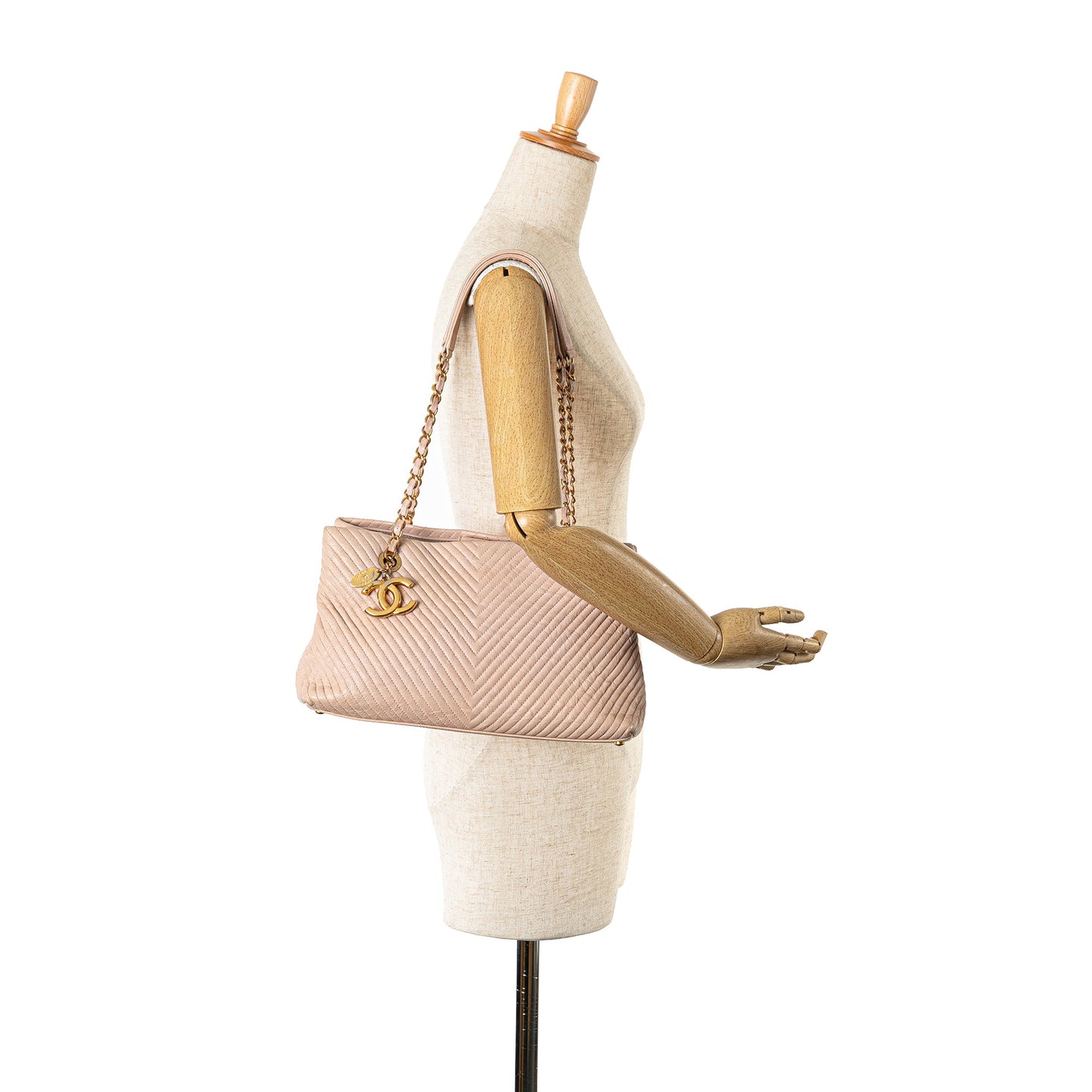 Chanel Large Chevron Calfskin Surpique Tote