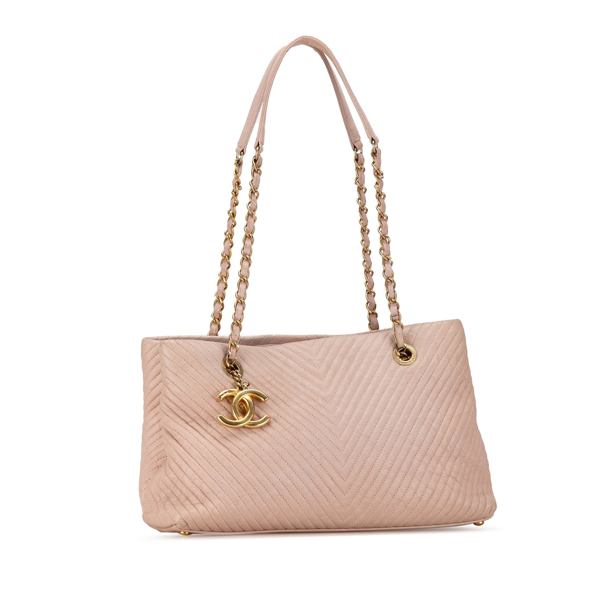 Chanel Large Chevron Calfskin Surpique Tote