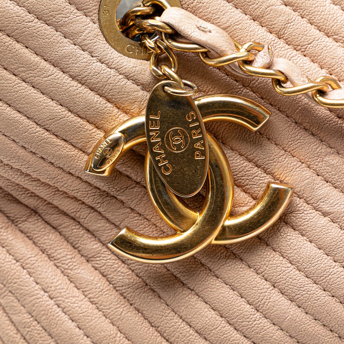 Chanel Large Chevron Calfskin Surpique Tote