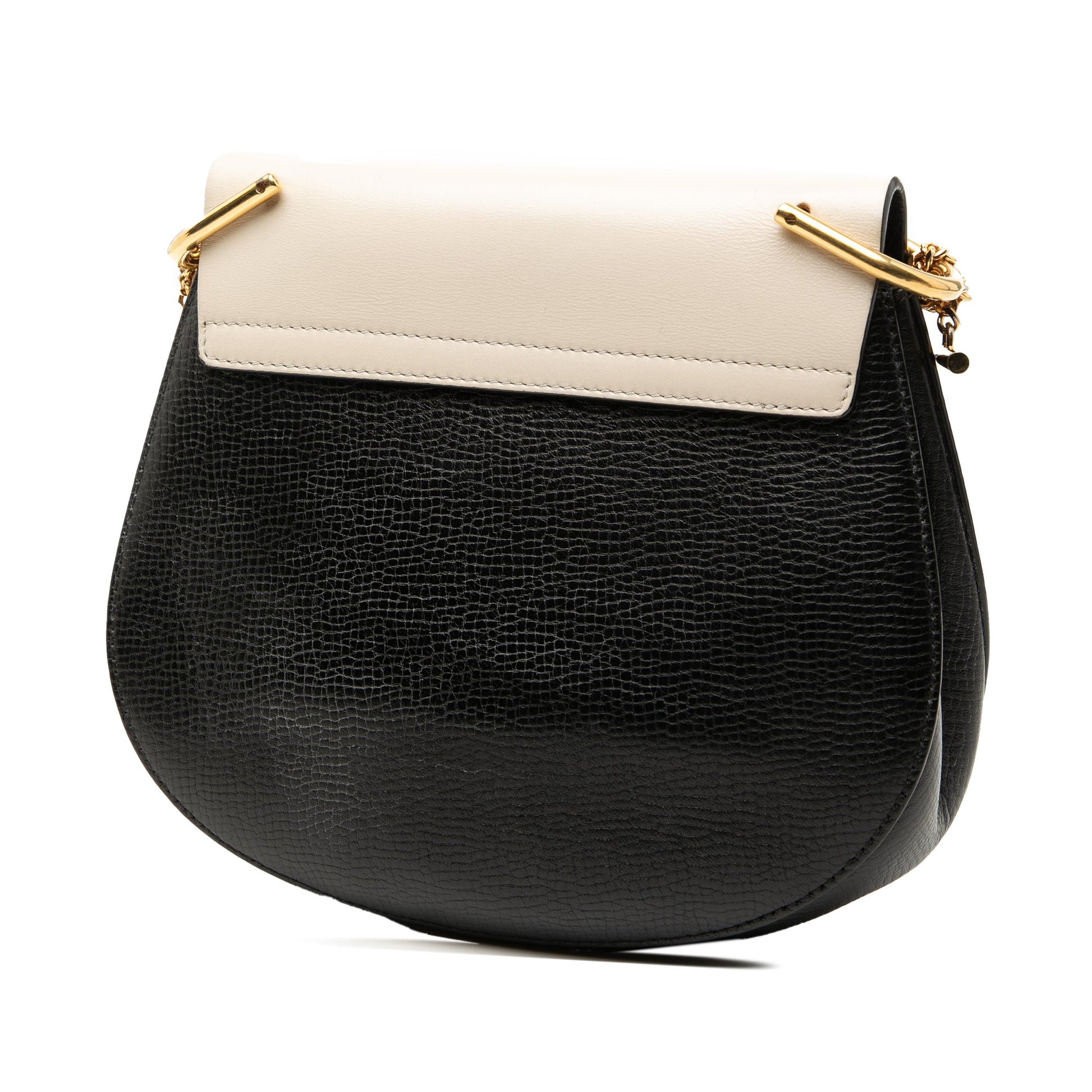 Chloé Small Bicolor Smooth and Grained Calfskin Drew Crossbody