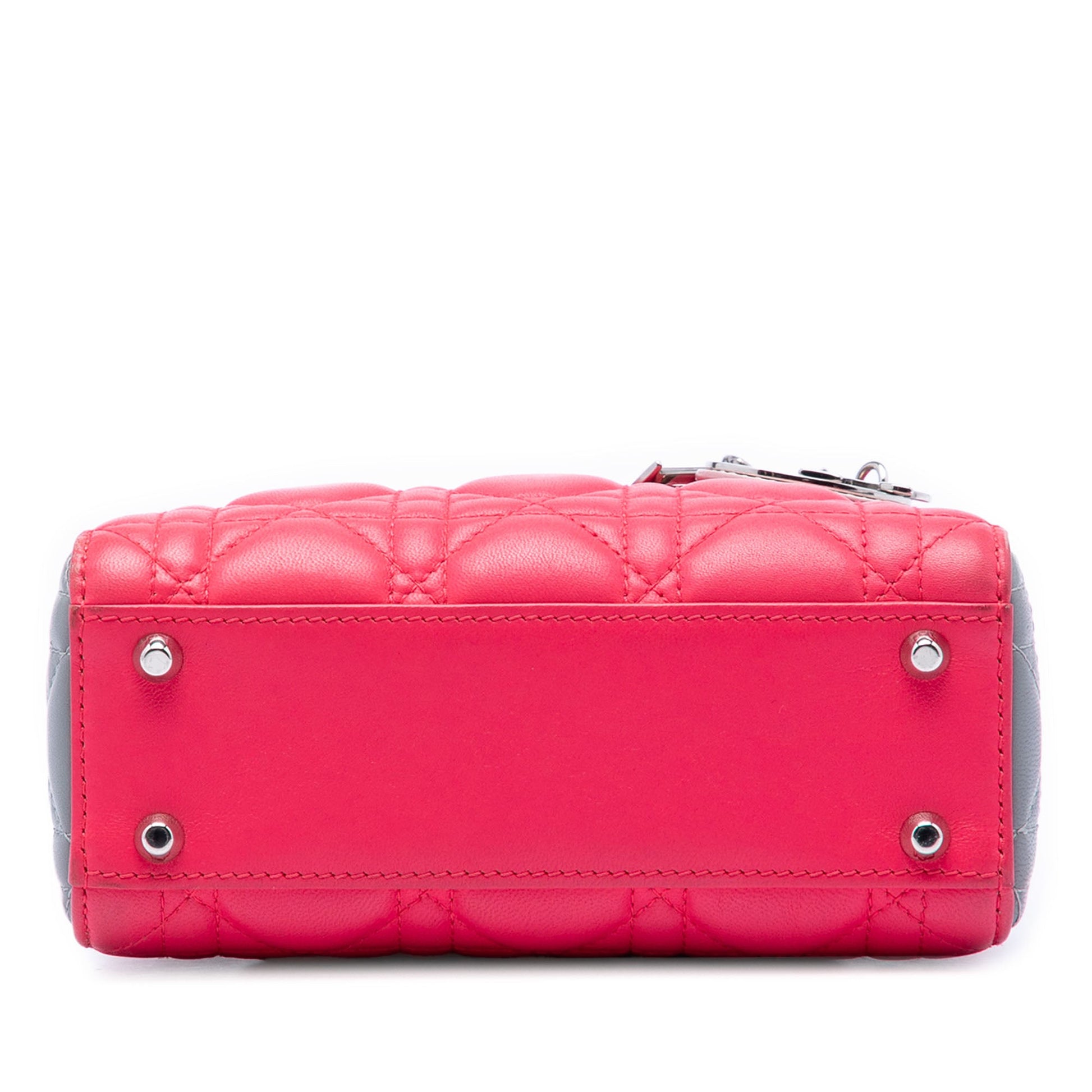 Dior Mini Tricolor Lambskin Cannage Lady Dior