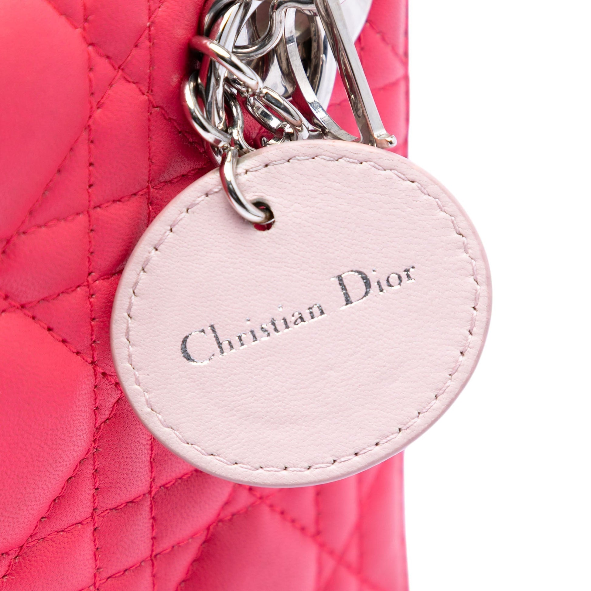 Dior Mini Tricolor Lambskin Cannage Lady Dior