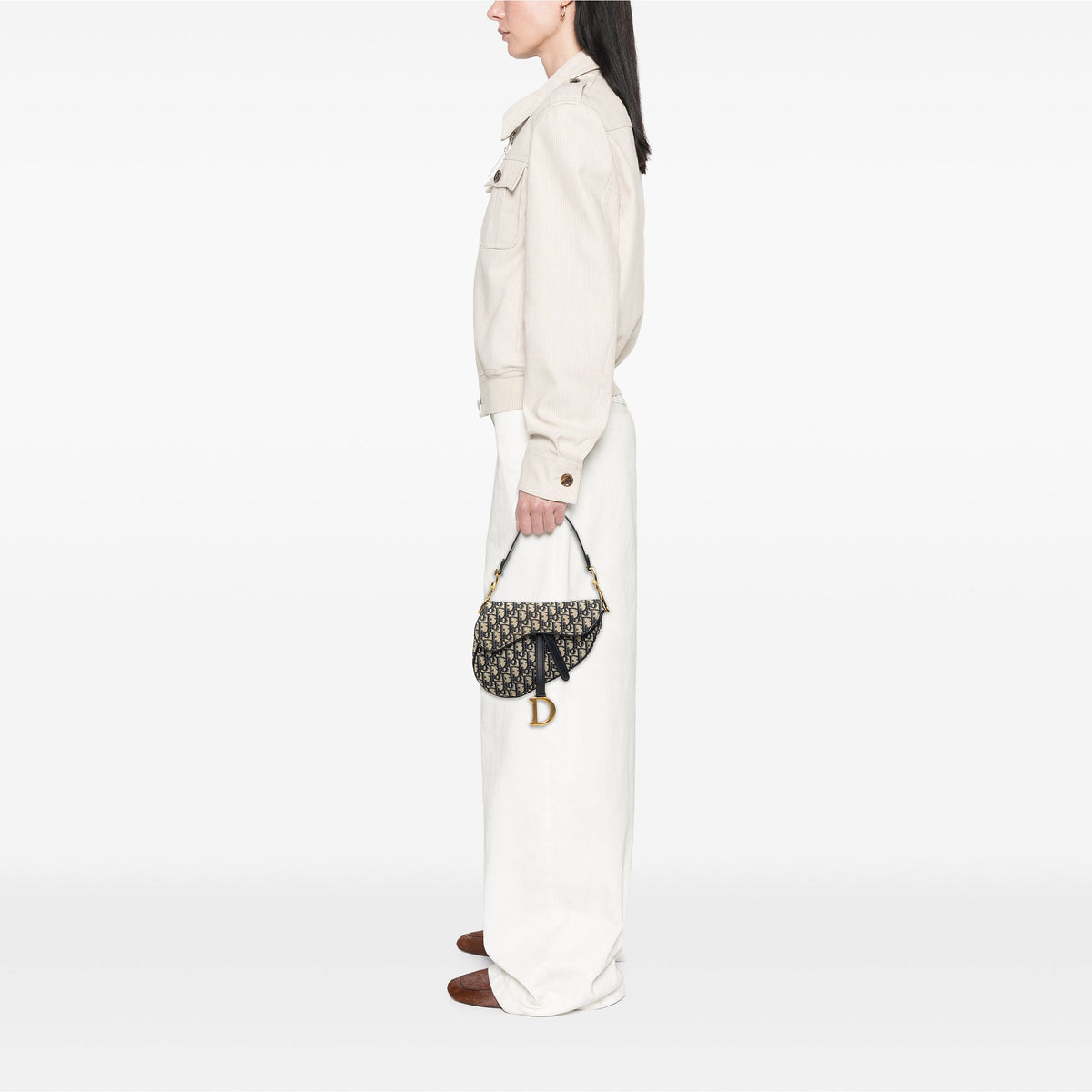 Dior Oblique Canvas Saddle Bag