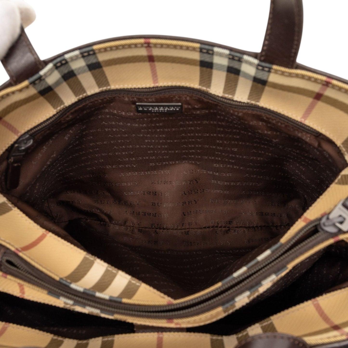 Burberry House Check Coated Canvas Tote