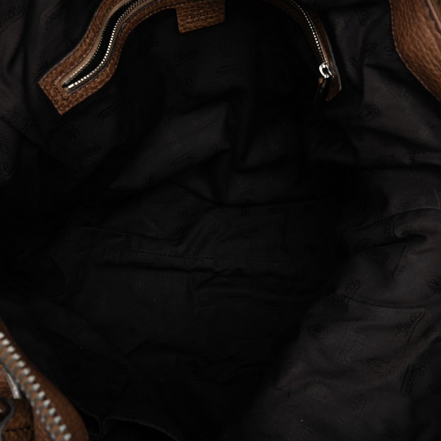 Gucci Large Leather Bamboo Bar Tote