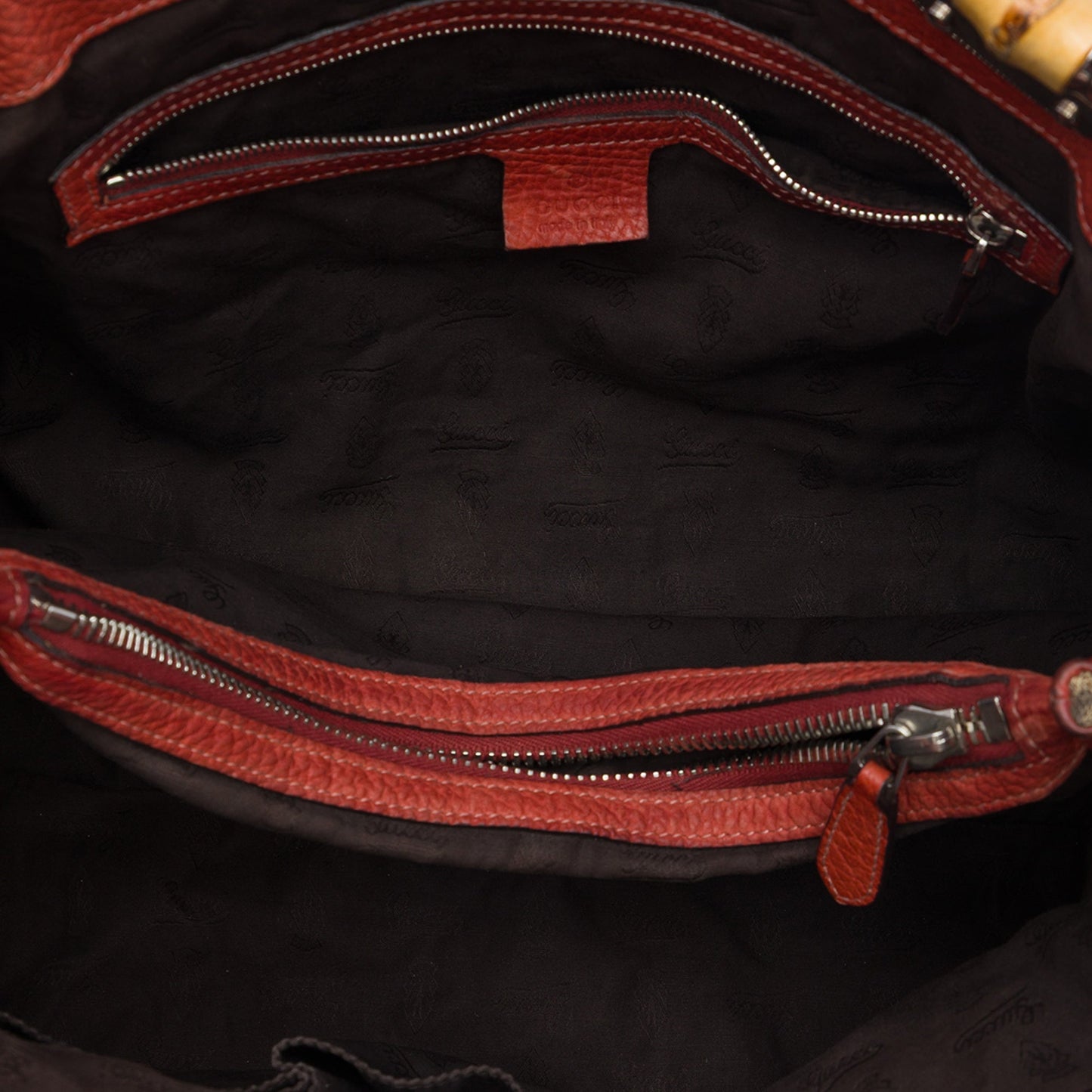 Gucci Medium GG Canvas Bamboo Libeccio Tote