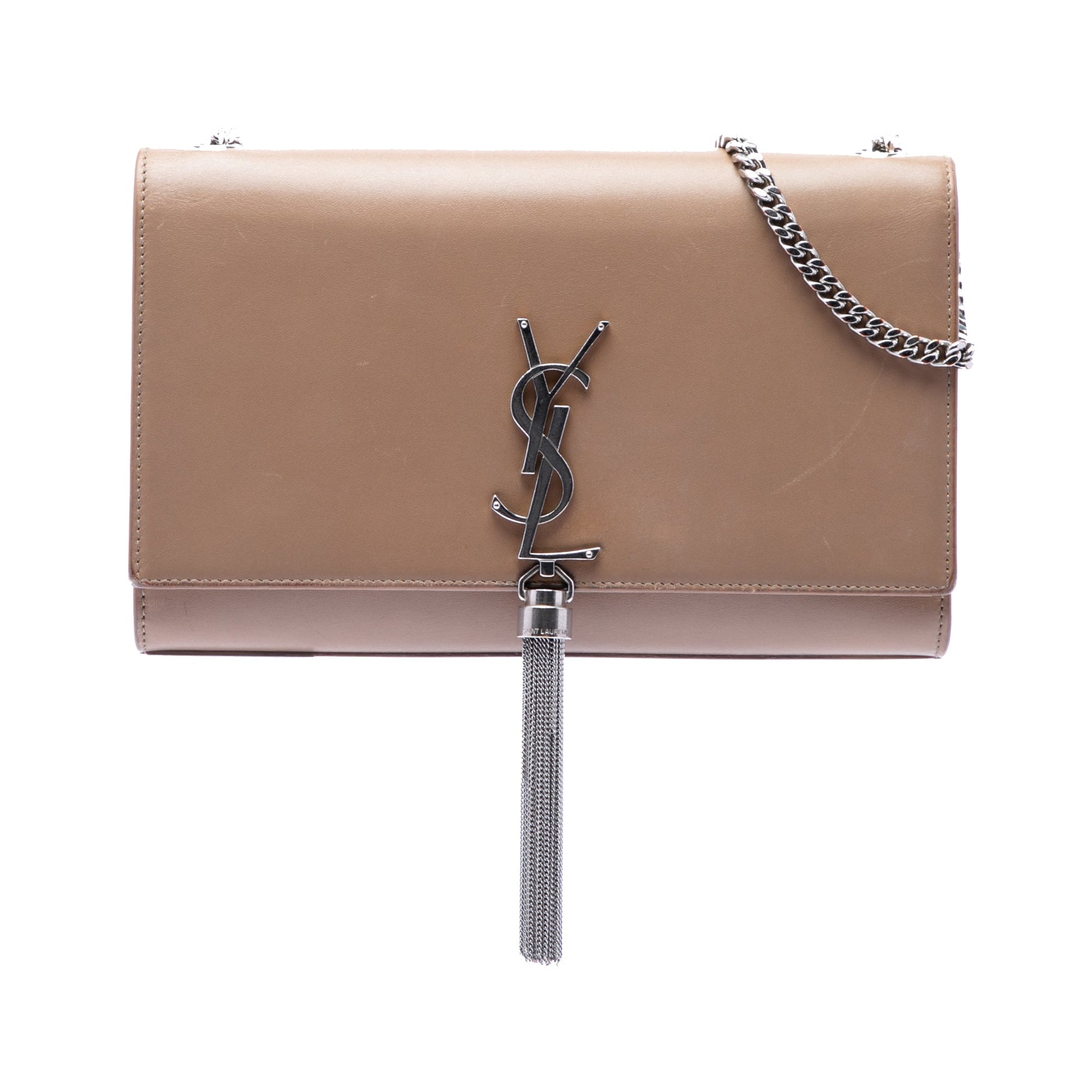 Saint Laurent Medium Smooth Calfskin Classic Monogram Kate Tassel Crossbody