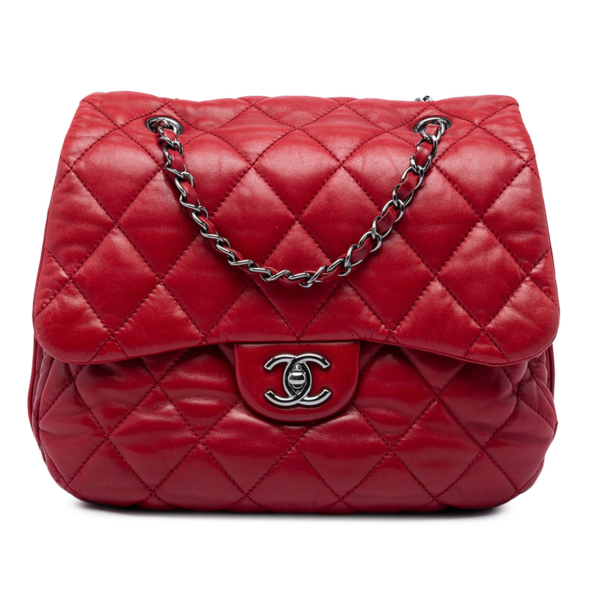 Chanel Medium Quilted Lambskin 3 Accordion Flap