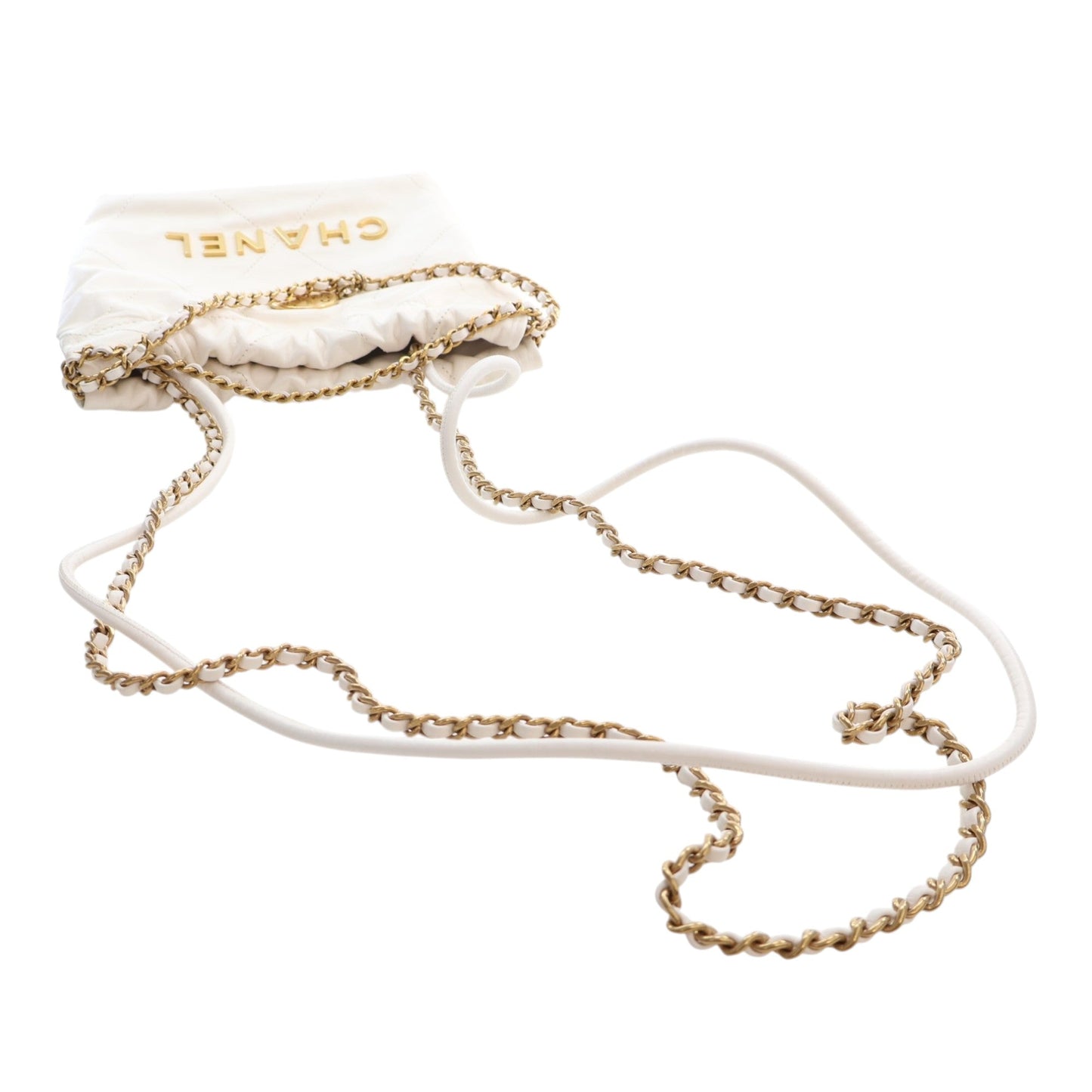 Chanel Mini Shiny Calfskin 22 Hobo