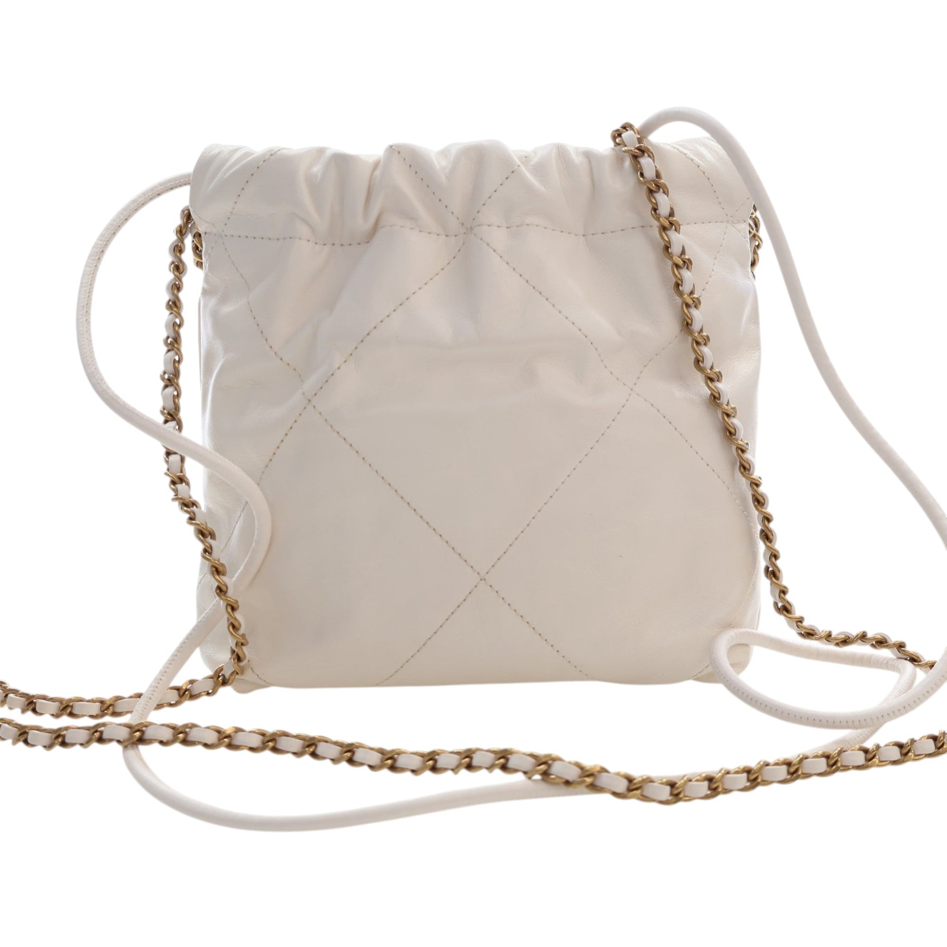 Chanel Mini Shiny Calfskin 22 Hobo