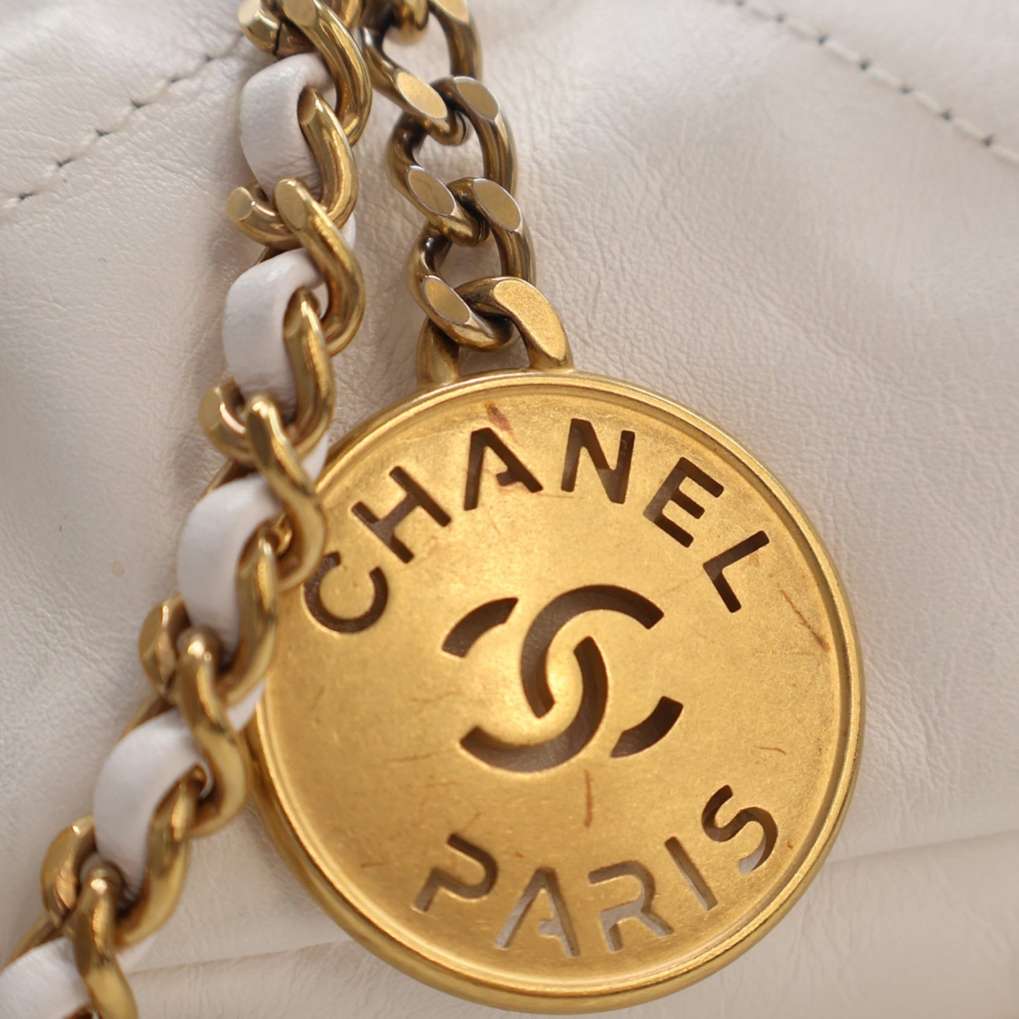 Chanel Mini Shiny Calfskin 22 Hobo