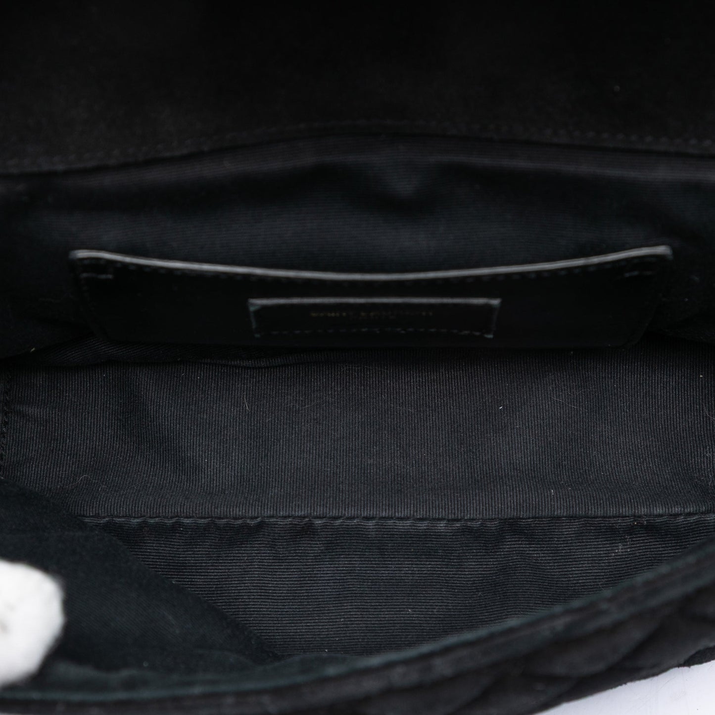 Saint Laurent Medium Suede Triquilt Monogram College Bag