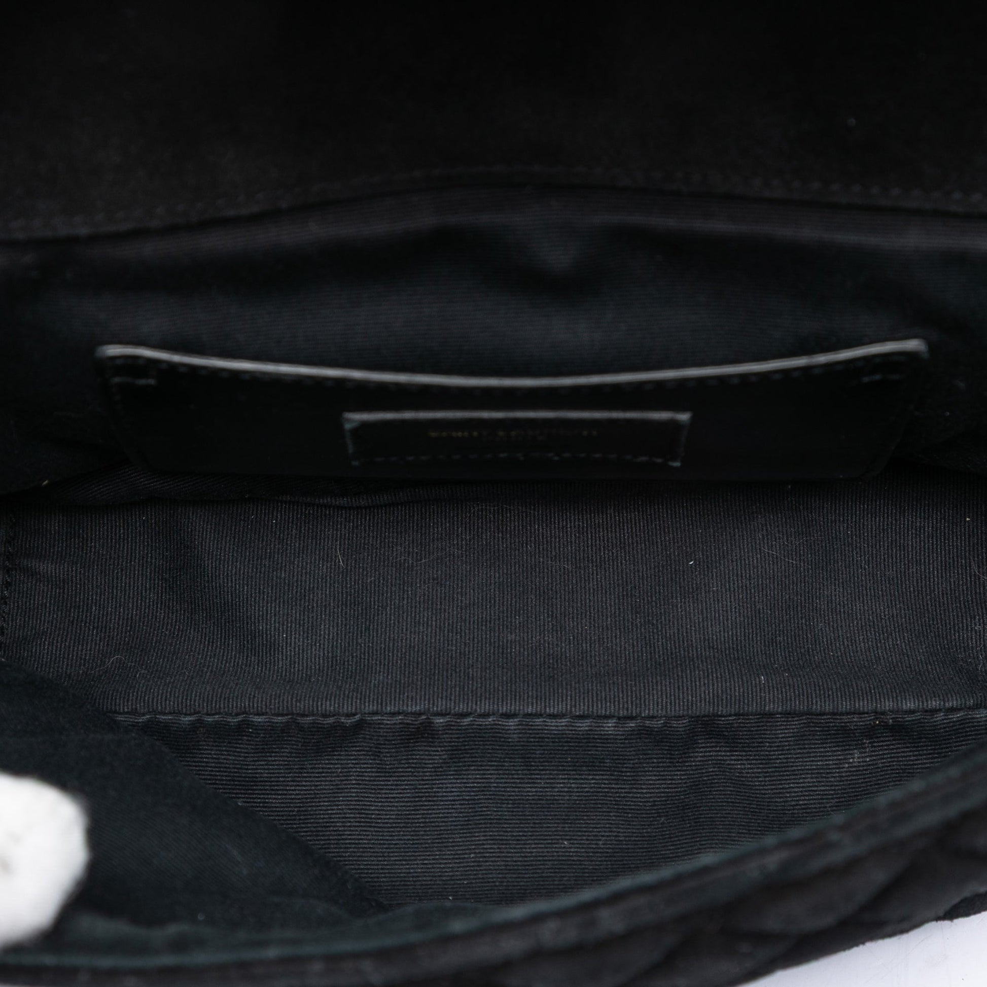Saint Laurent Medium Suede Triquilt Monogram College Bag