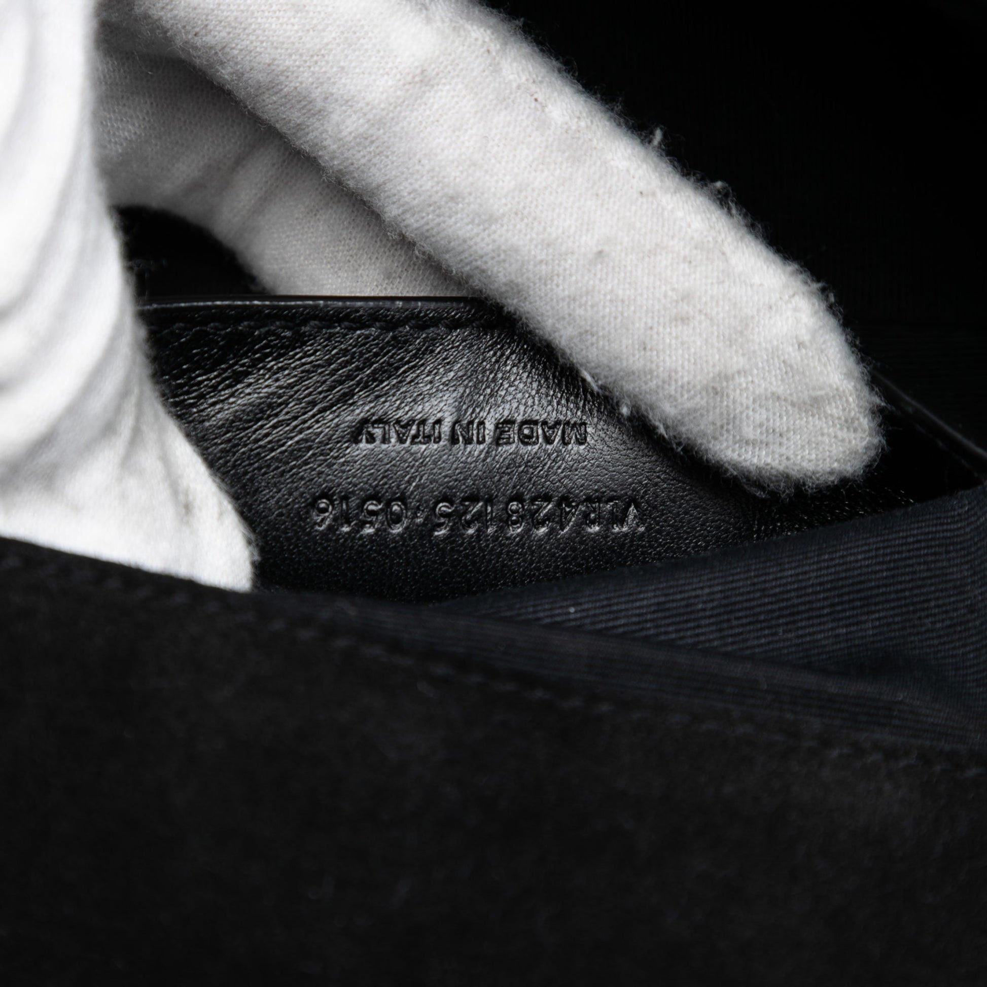 Saint Laurent Medium Suede Triquilt Monogram College Bag
