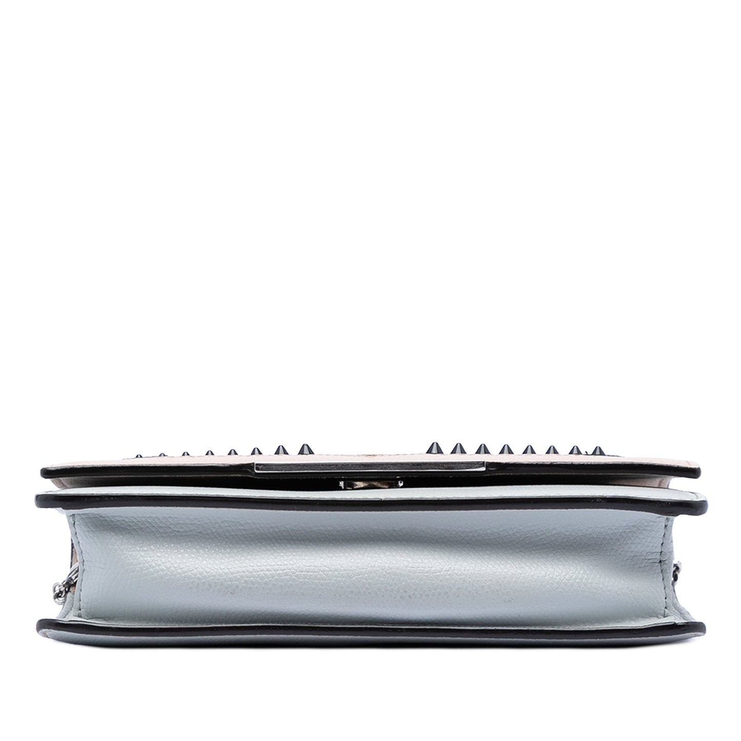 Fendi Studded Leather Monster Eyes Tube Wallet On Chain