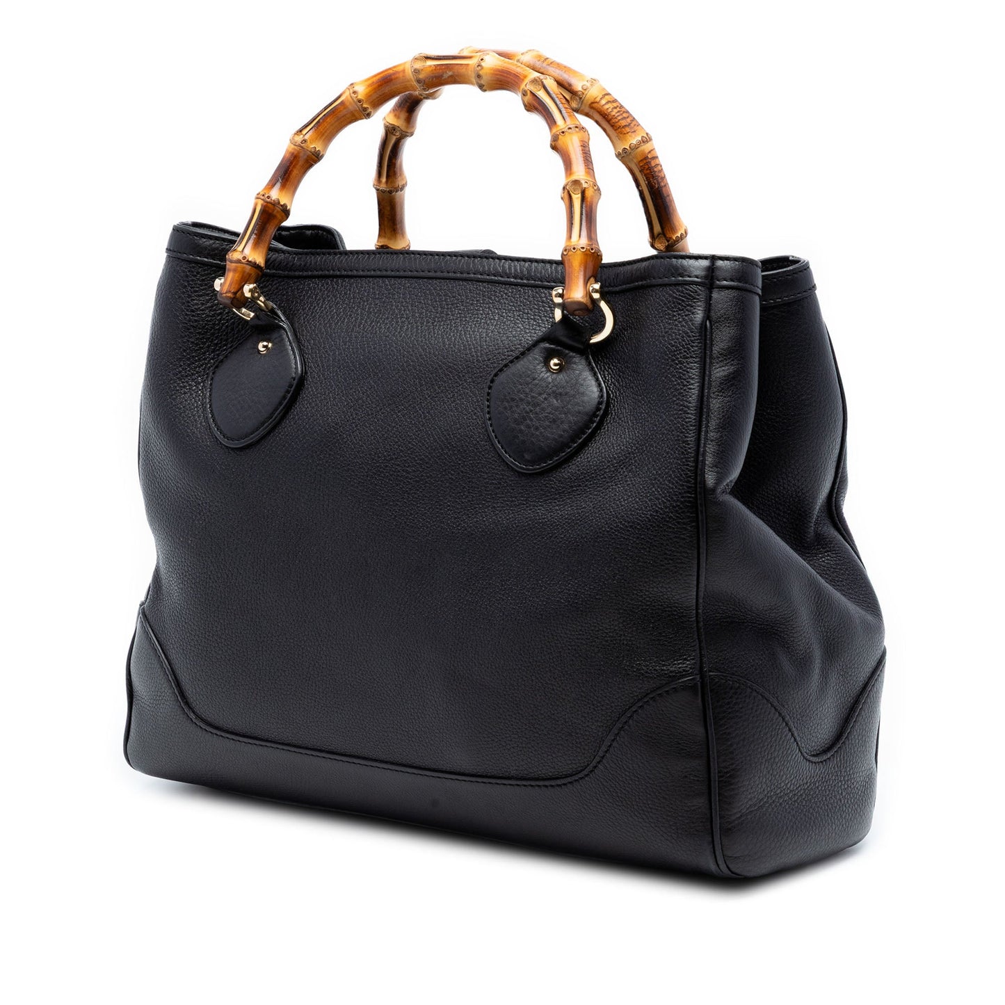 Medium Leather Bamboo Diana Tote