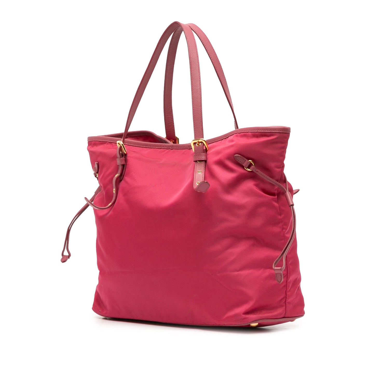 Prada Saffiano Trimmed Tessuto Tote