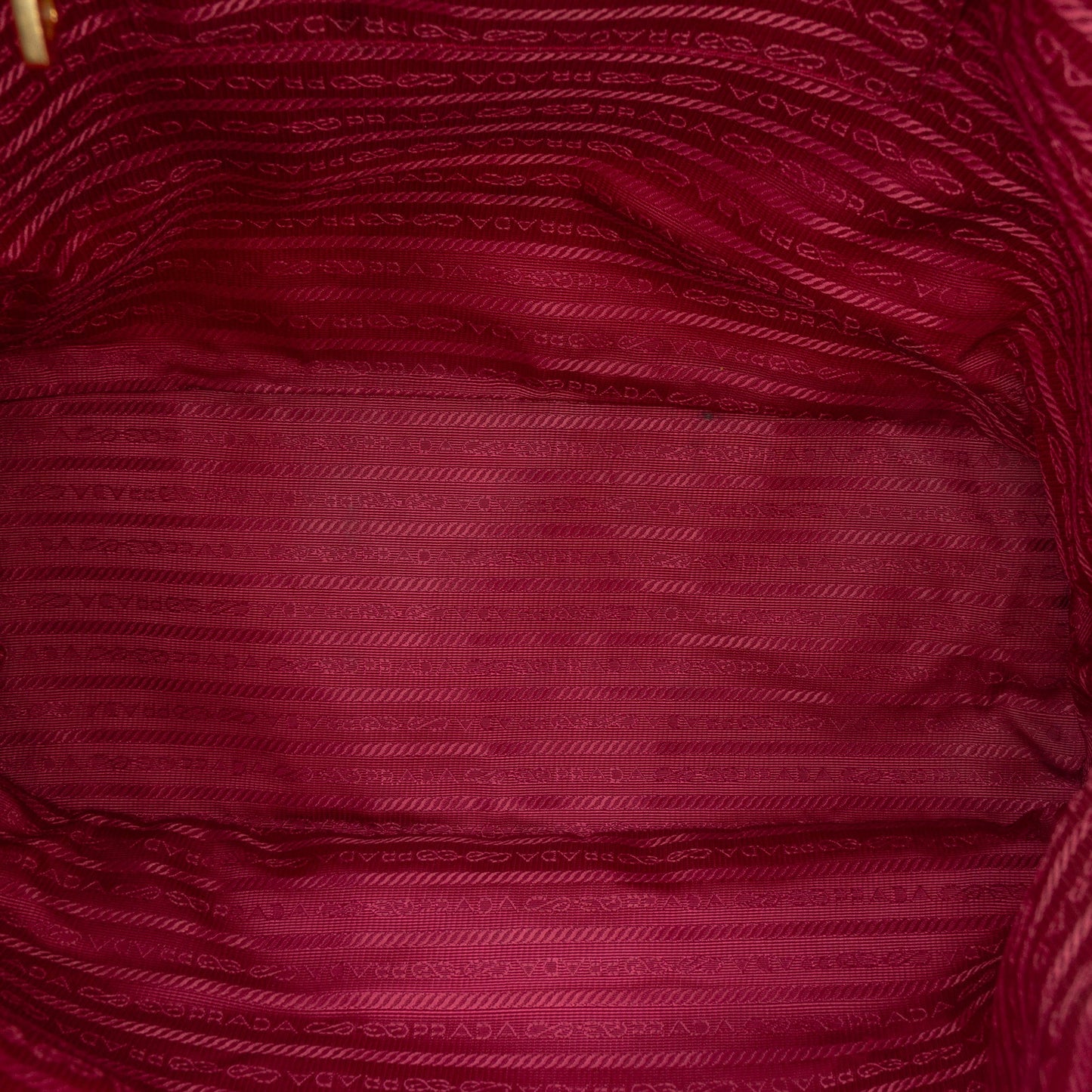 Prada Saffiano Trimmed Tessuto Tote