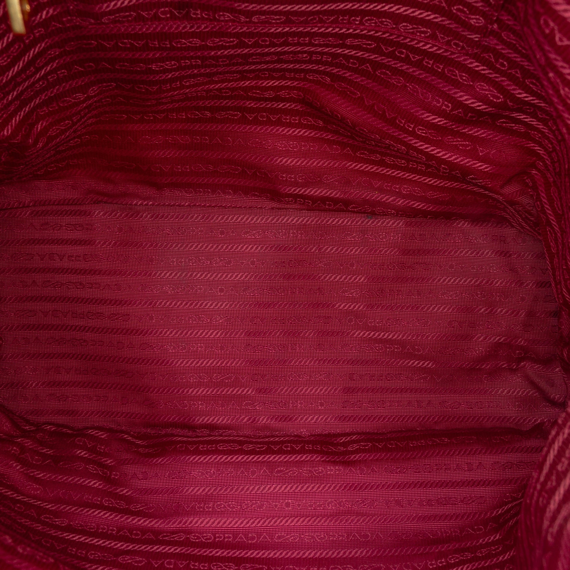 Prada Saffiano Trimmed Tessuto Tote