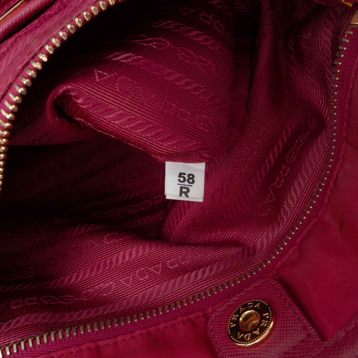 Prada Saffiano Trimmed Tessuto Tote