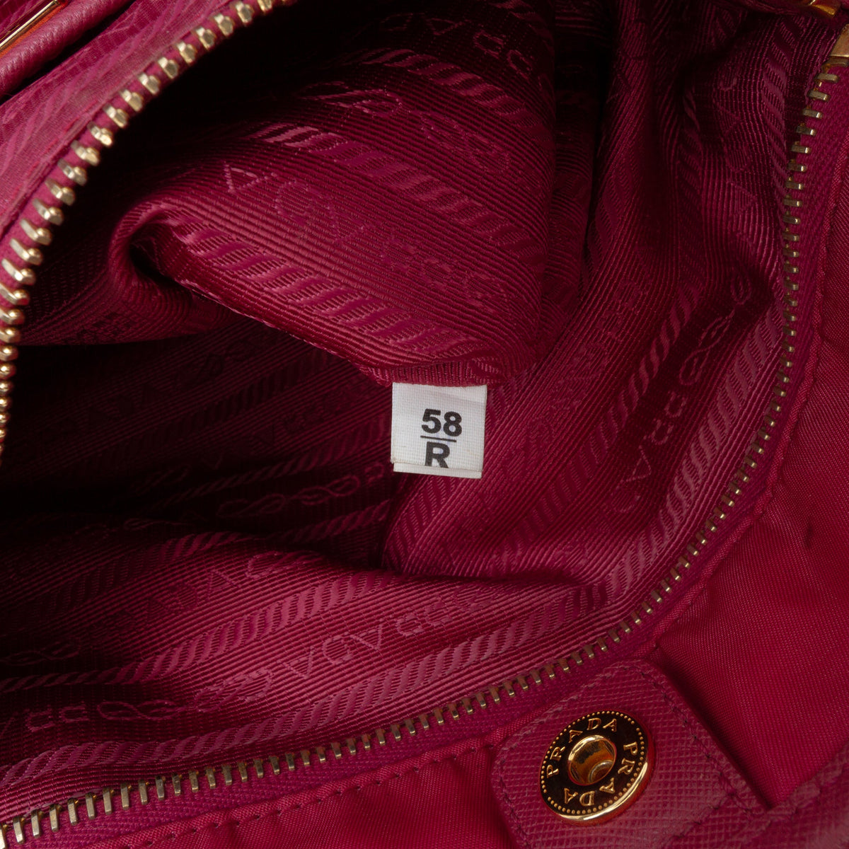Prada Saffiano Trimmed Tessuto Tote