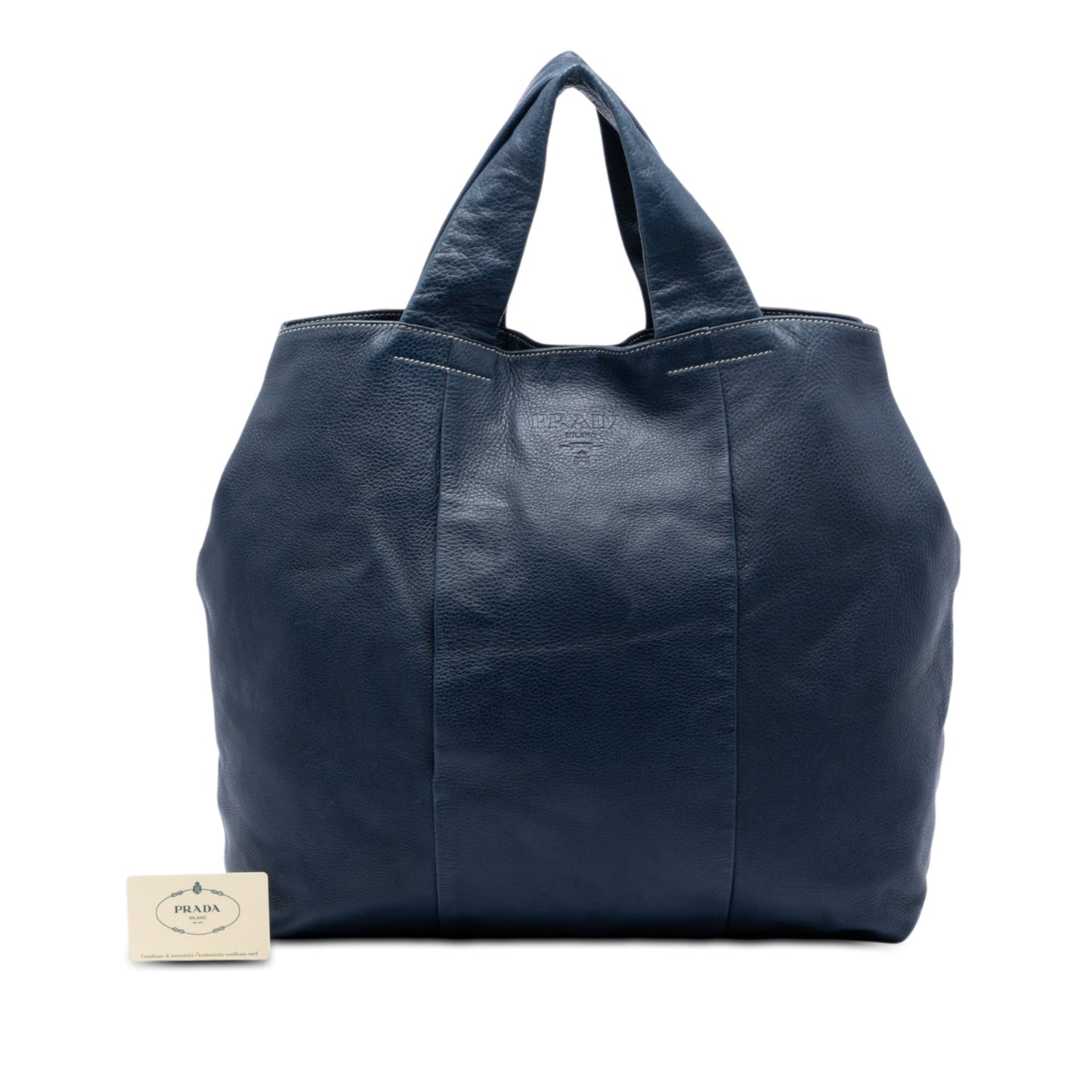 Prada Vitello Daino Shopper Tote