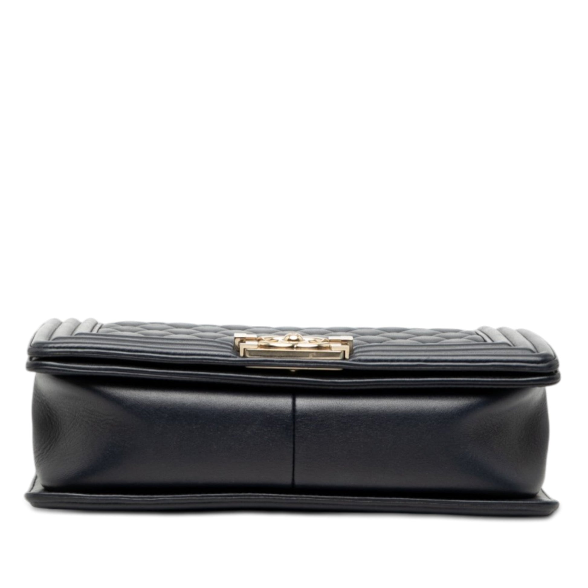 Chanel Old Medium Quilted Lambskin Boy Flap