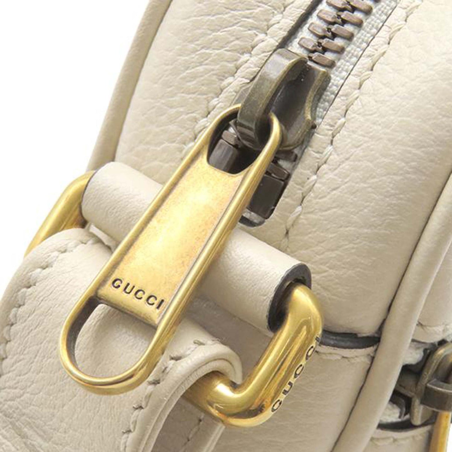 Gucci Mini Grained Calfskin Logo Crossbody