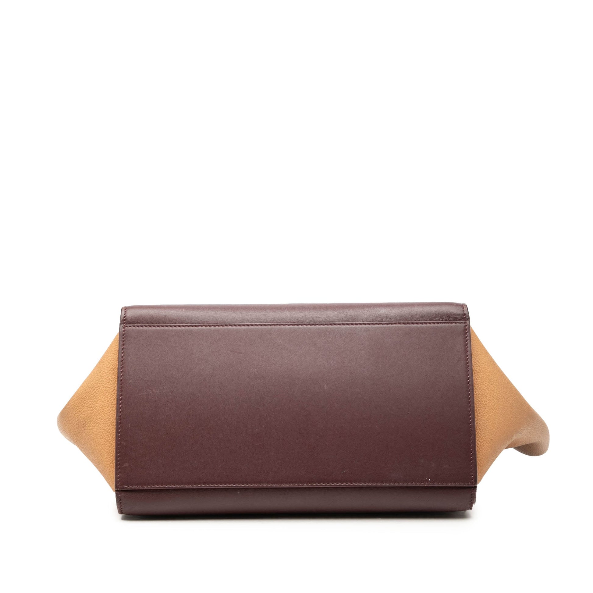 Celine Small Tricolor Leather Trapeze Satchel