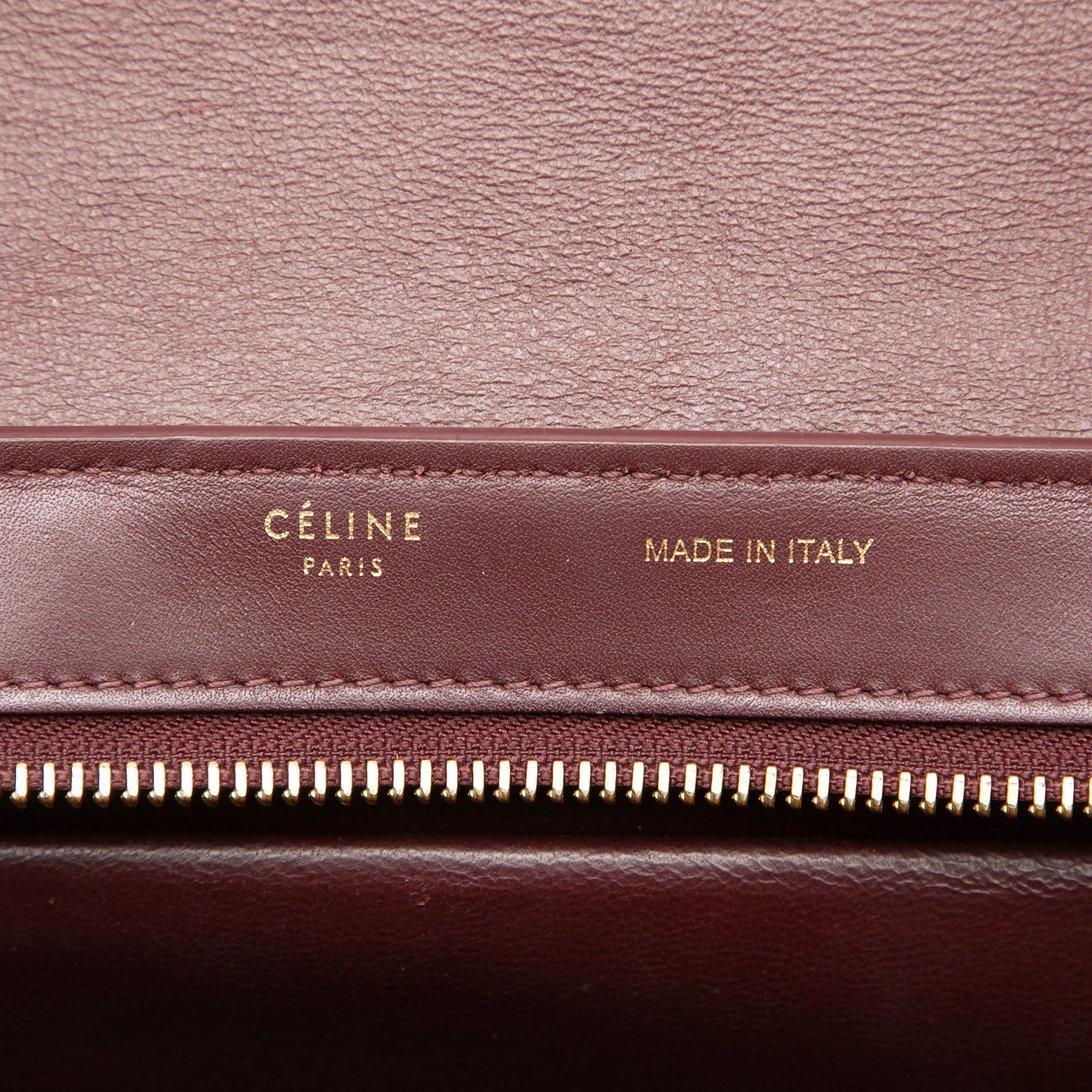 Celine Small Tricolor Leather Trapeze Satchel