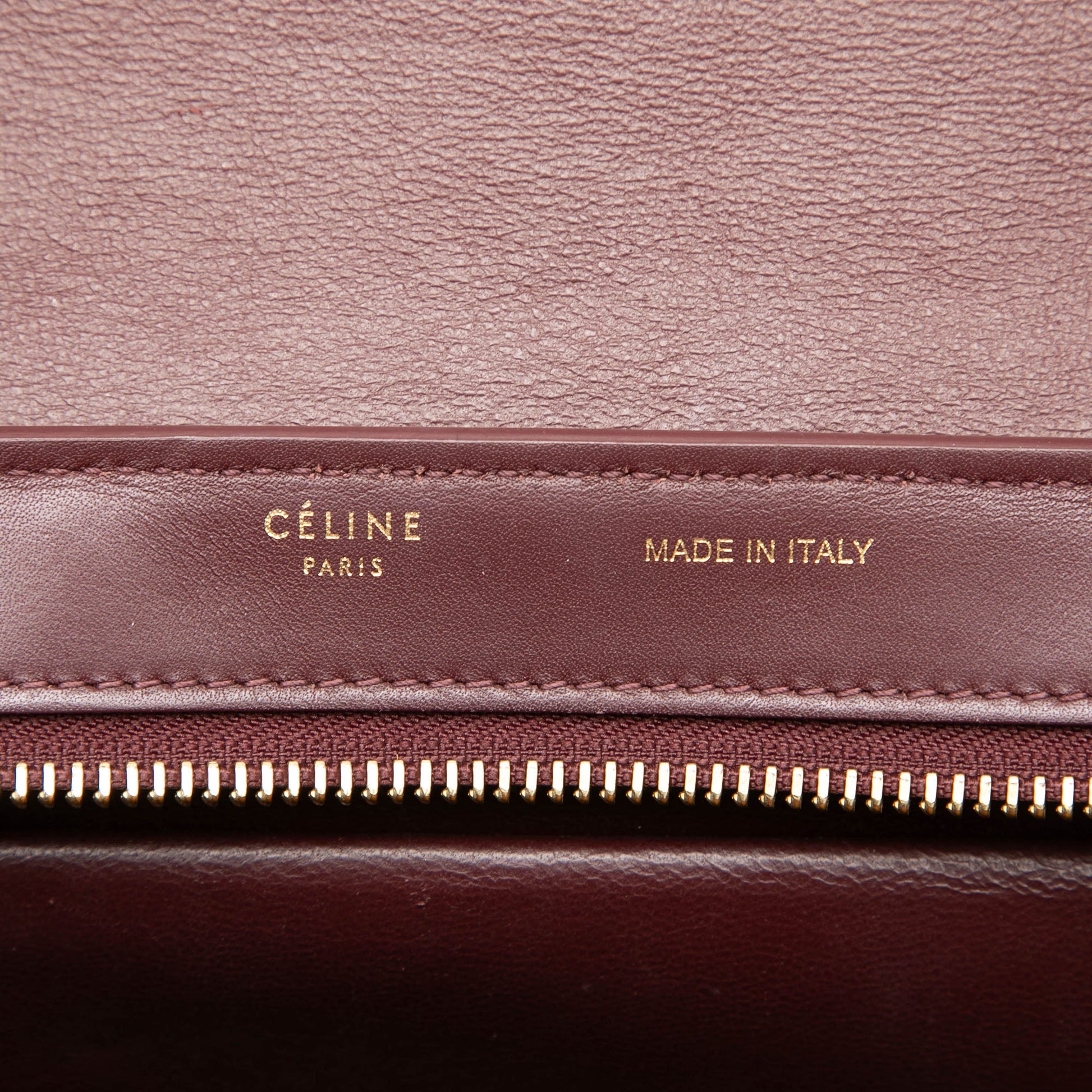 Celine Small Tricolor Leather Trapeze Satchel