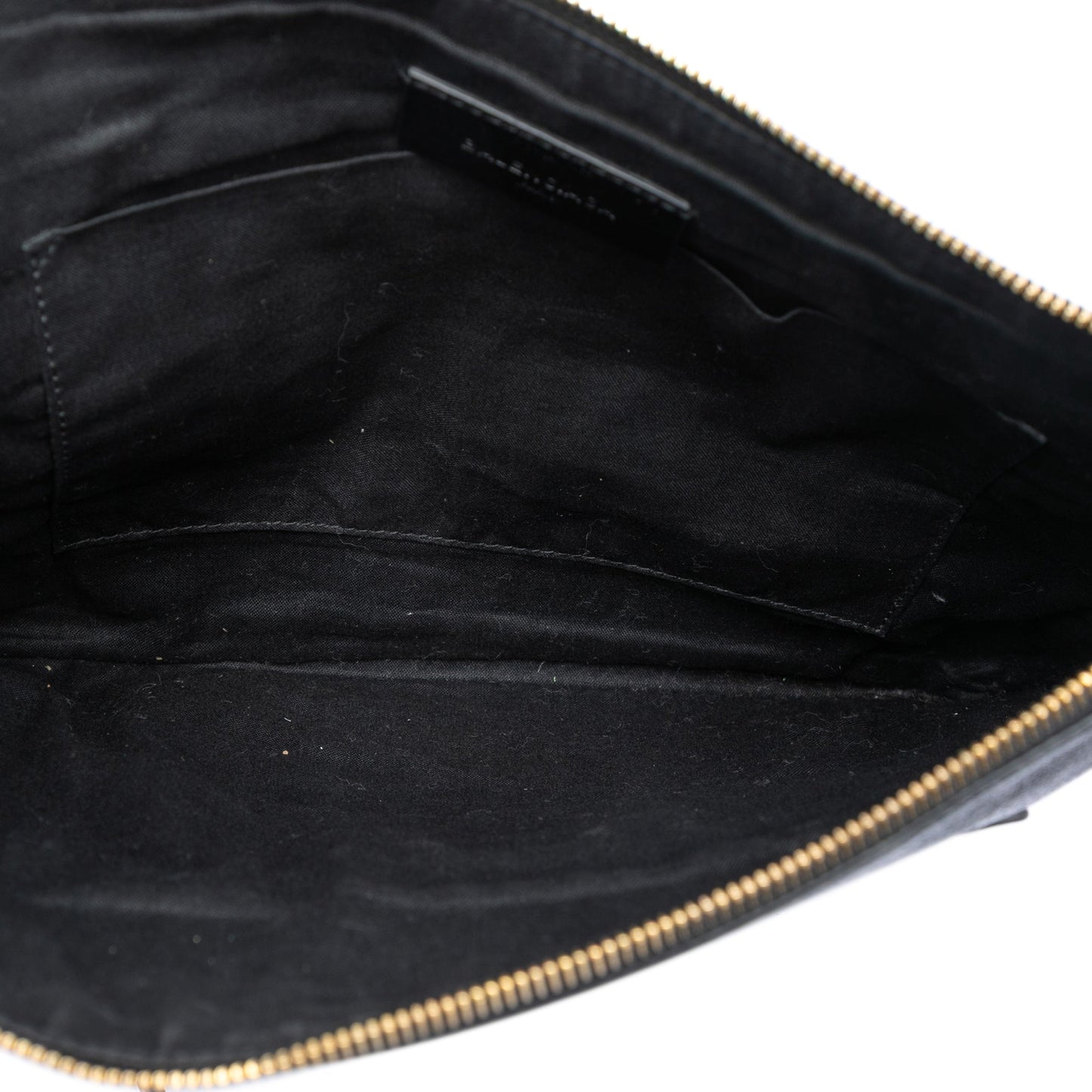 Balenciaga Goatskin Motocross Classic Metallic Edge Clutch