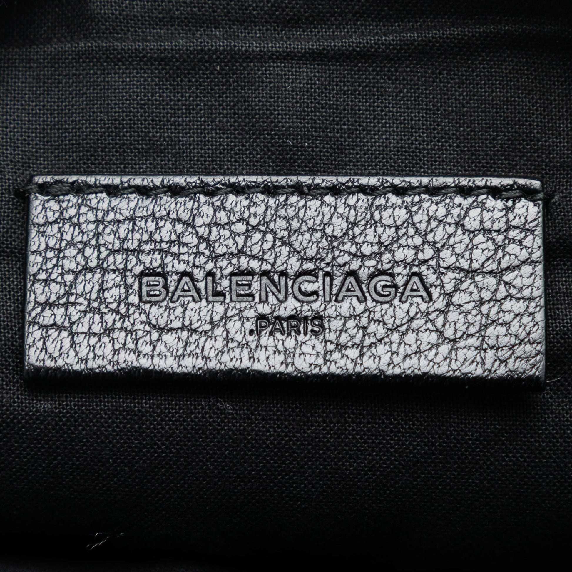 Balenciaga Goatskin Motocross Classic Metallic Edge Clutch