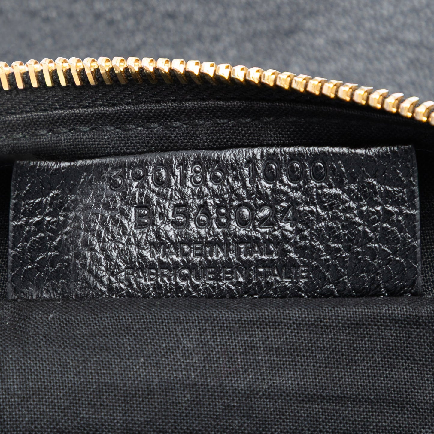 Balenciaga Goatskin Motocross Classic Metallic Edge Clutch