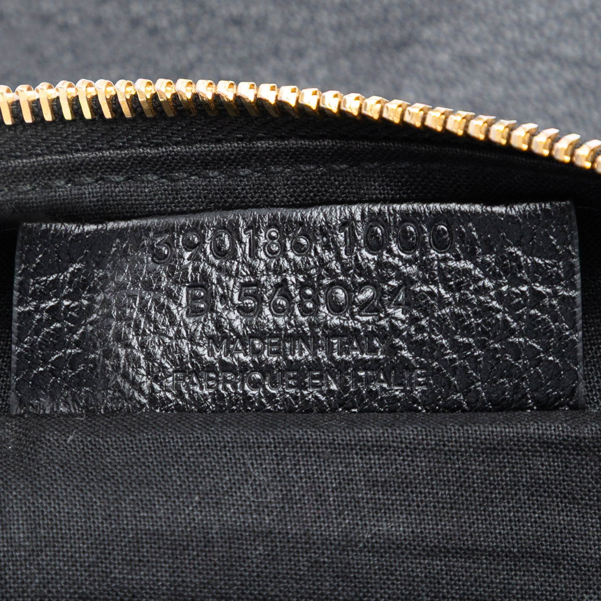 Balenciaga Goatskin Motocross Classic Metallic Edge Clutch