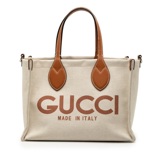 Gucci Medium Canvas Logo Tote